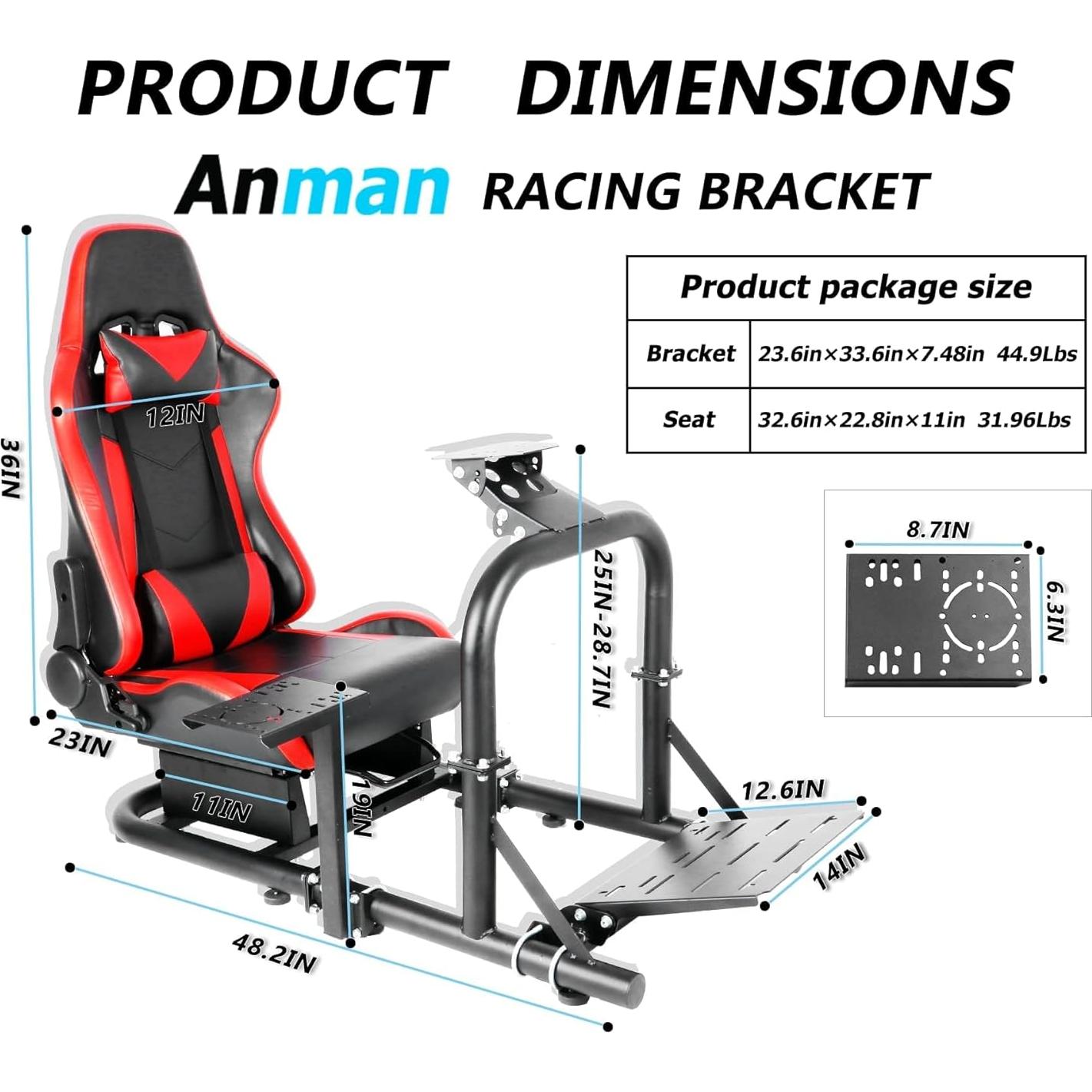 Soporte de Volante Anman G27 Pro Simulador Ajustable