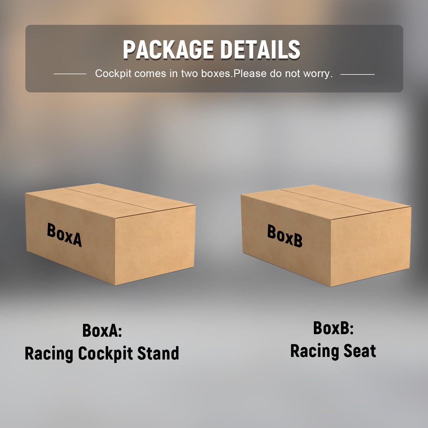 Marada Racing Sim Cockpit with Black Seat Fit for Logitech/Thrustmaster/Fanatec/PXN G29, Adjustable Gaming Simulator Stand, Wheel,Pedal & Shifter Not Include