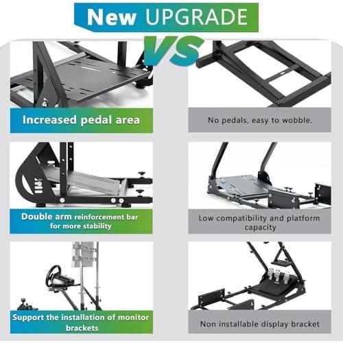 Cockpit de Simulador Hottoby Ajustable con Asiento Rojo