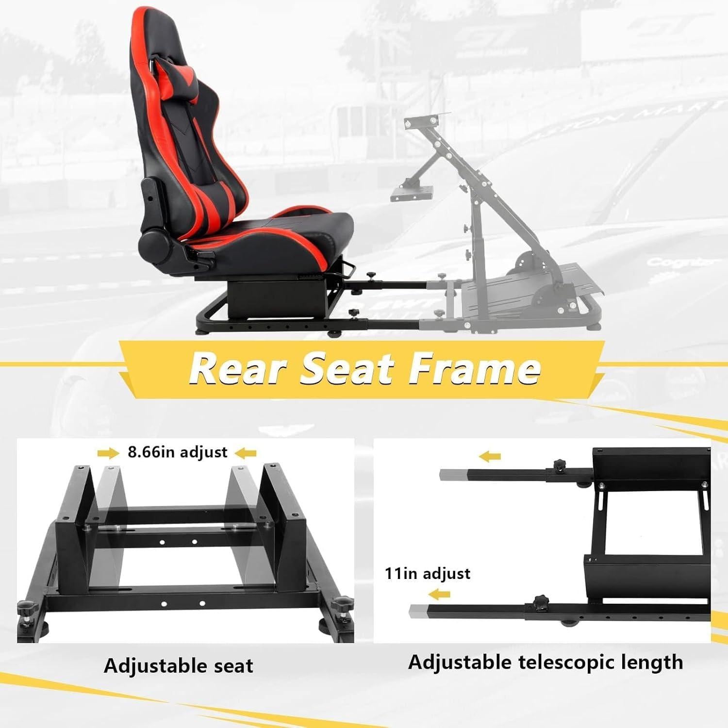 Simulador de Carreras Marada Racing Game-11W con Asiento Rojo