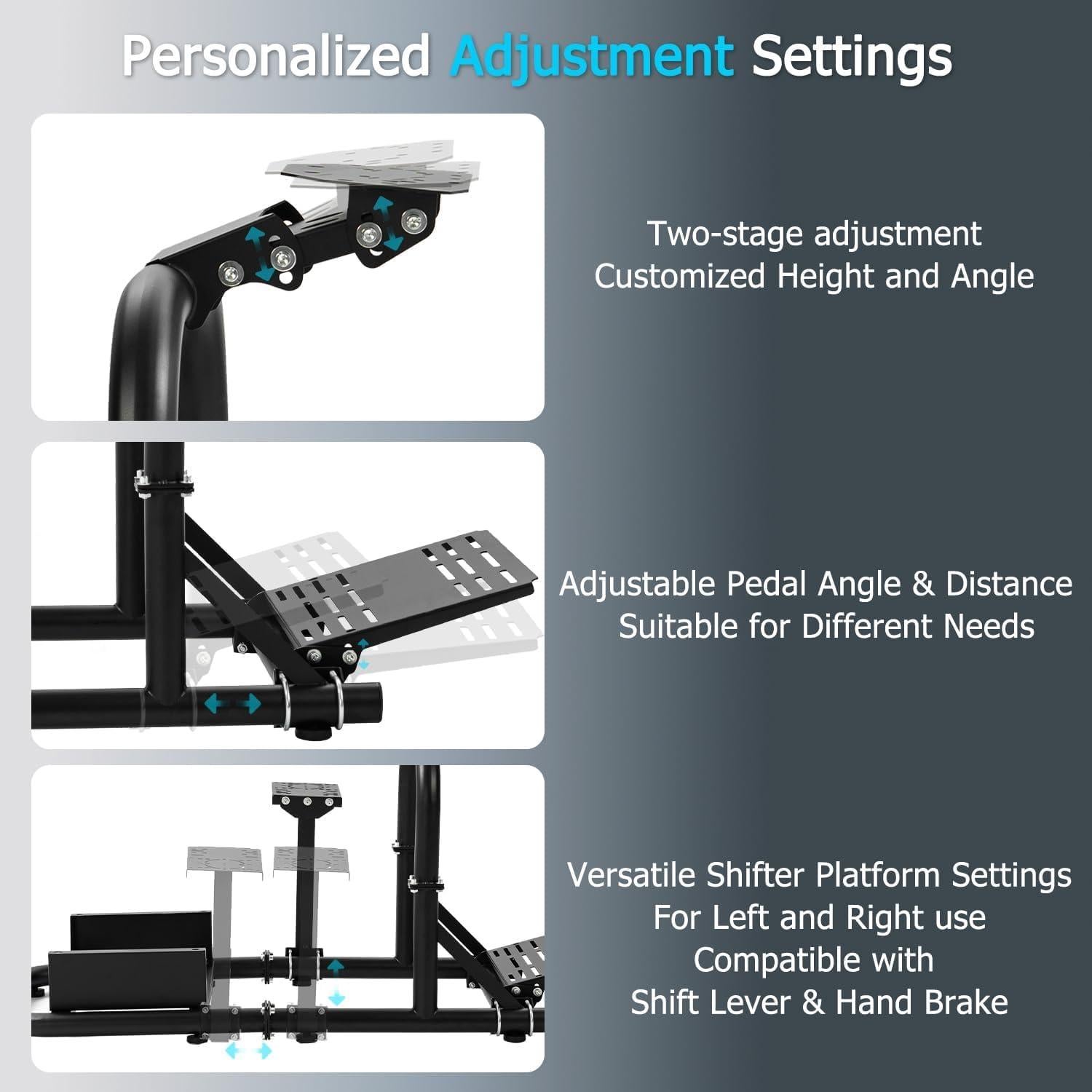 Cockpit de Simulador de Carreras Anman G29 con Asiento Ajustable