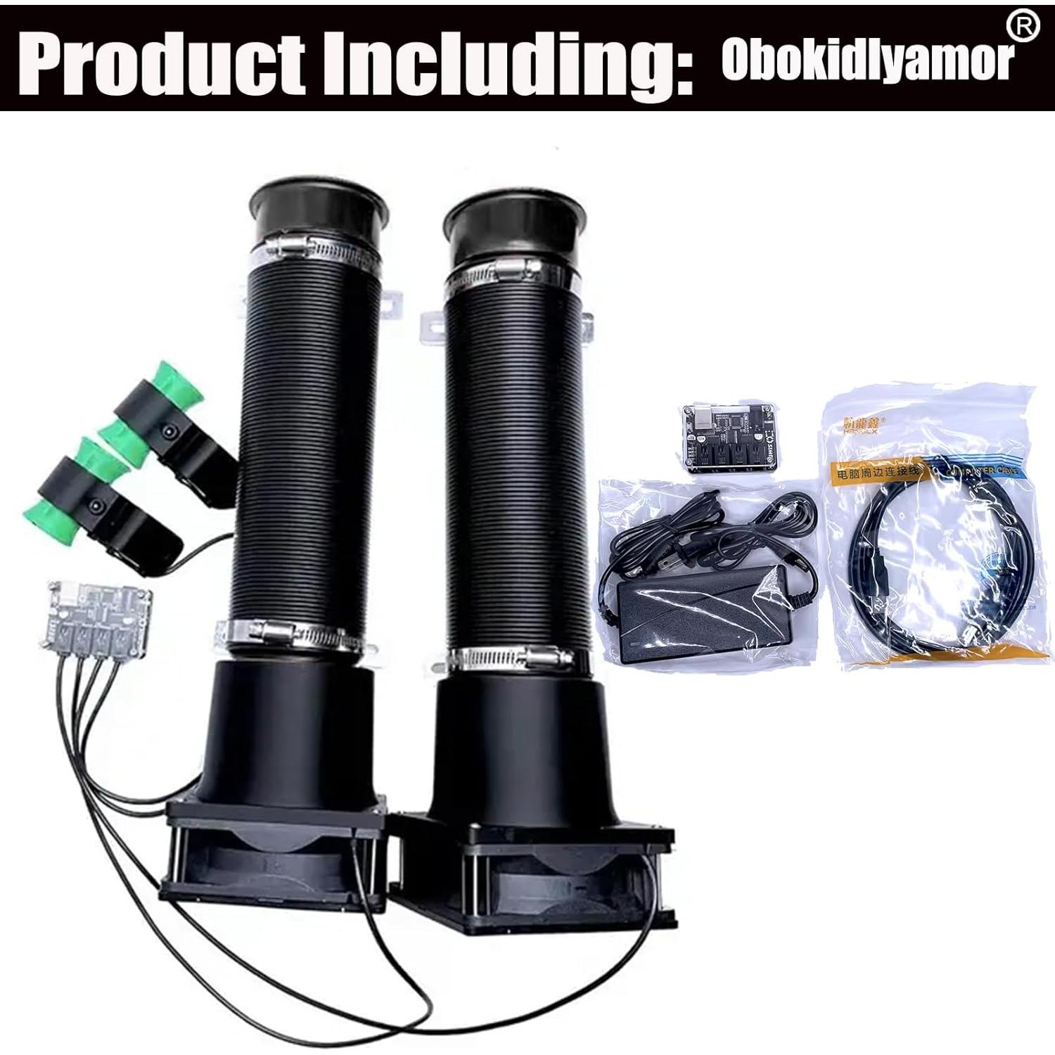 Simulador de Viento Obokidlyamor para Volante PC USB Negro