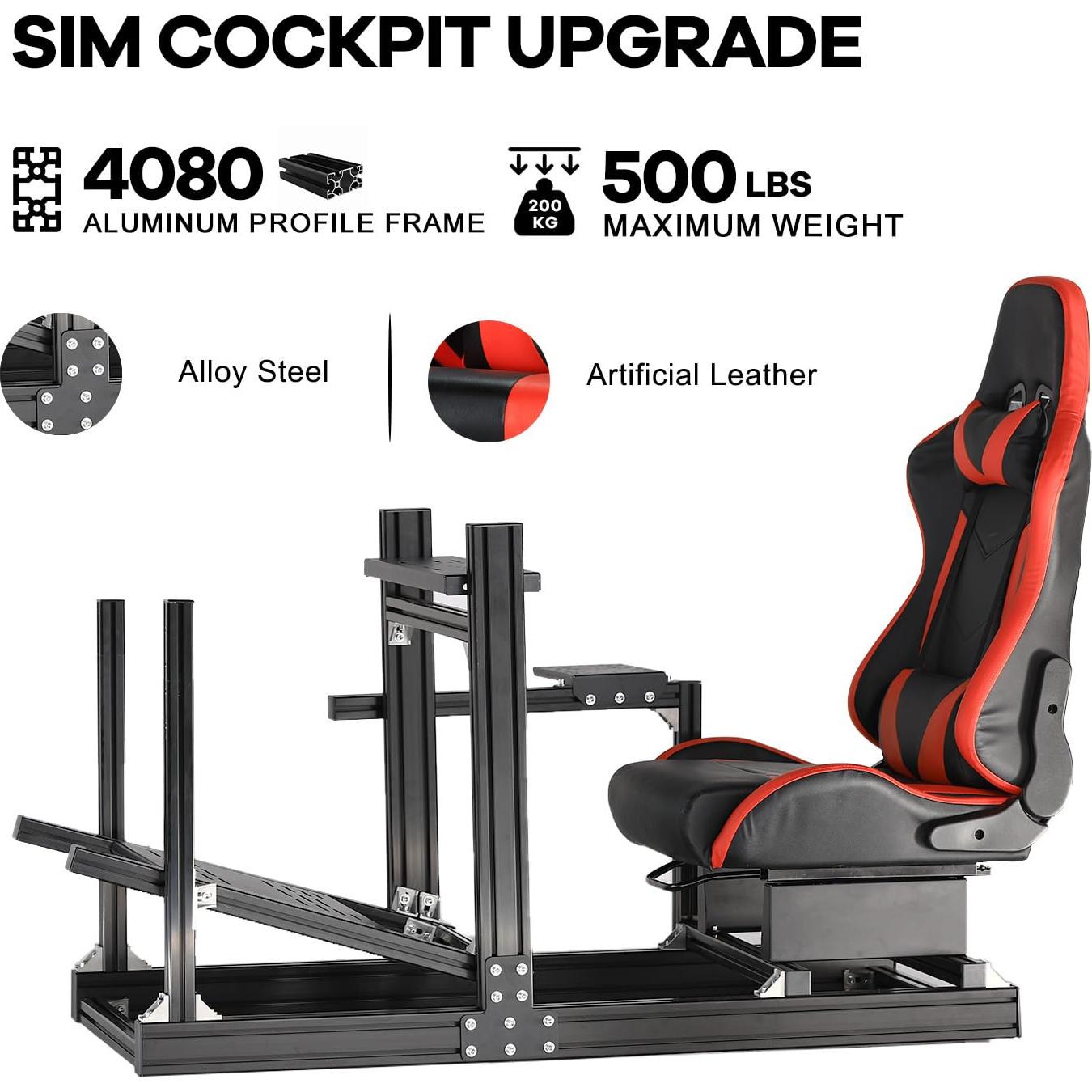 Soporte de Simulador de Carreras Anman F1 Ajustable Ergonómico