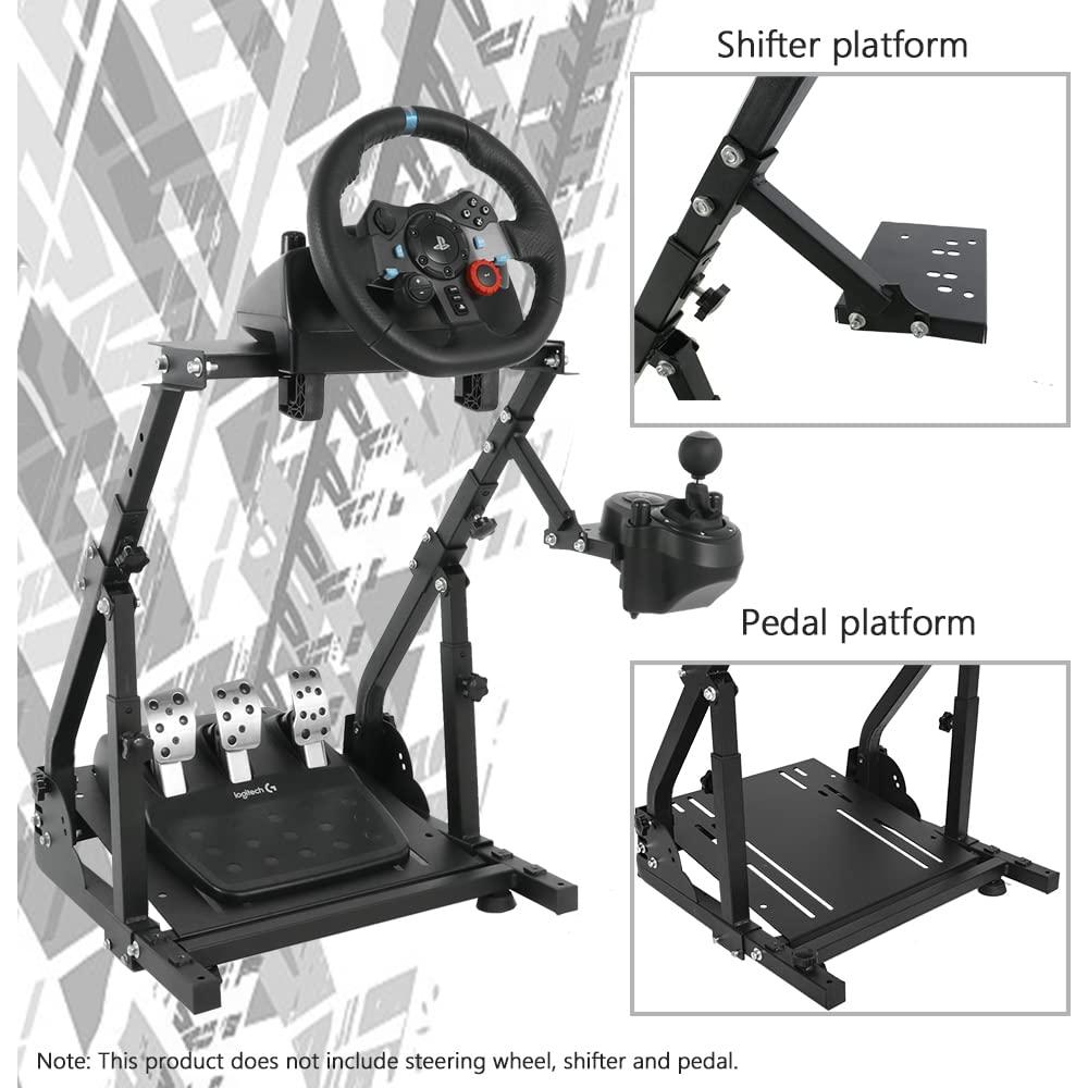 Soporte de Volante de Carreras Supllueer con Doble Brazo Ajustable