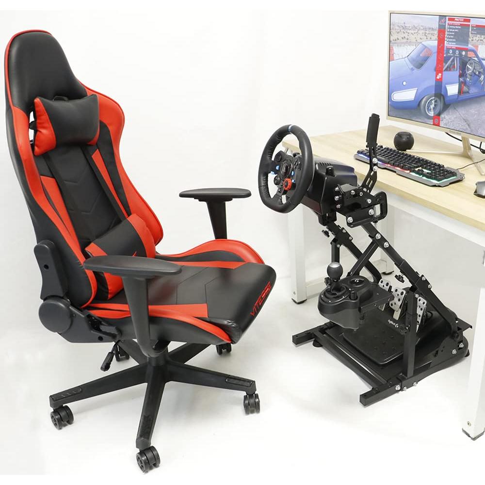 Soporte de Volante de Carreras Supllueer con Doble Brazo Ajustable