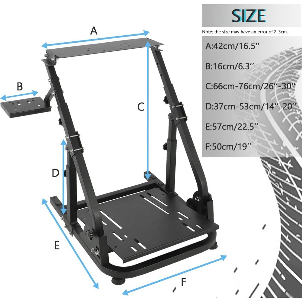 Soporte de Volante de Carreras Supllueer con Doble Brazo Ajustable