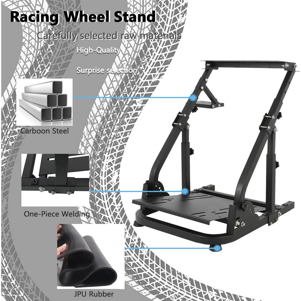 Soporte de Volante de Carreras Supllueer con Doble Brazo Ajustable