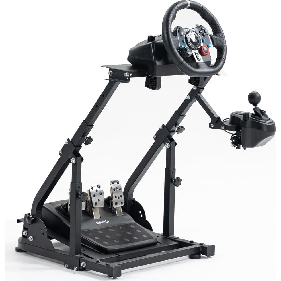 Soporte de Volante de Carreras Supllueer con Doble Brazo Ajustable