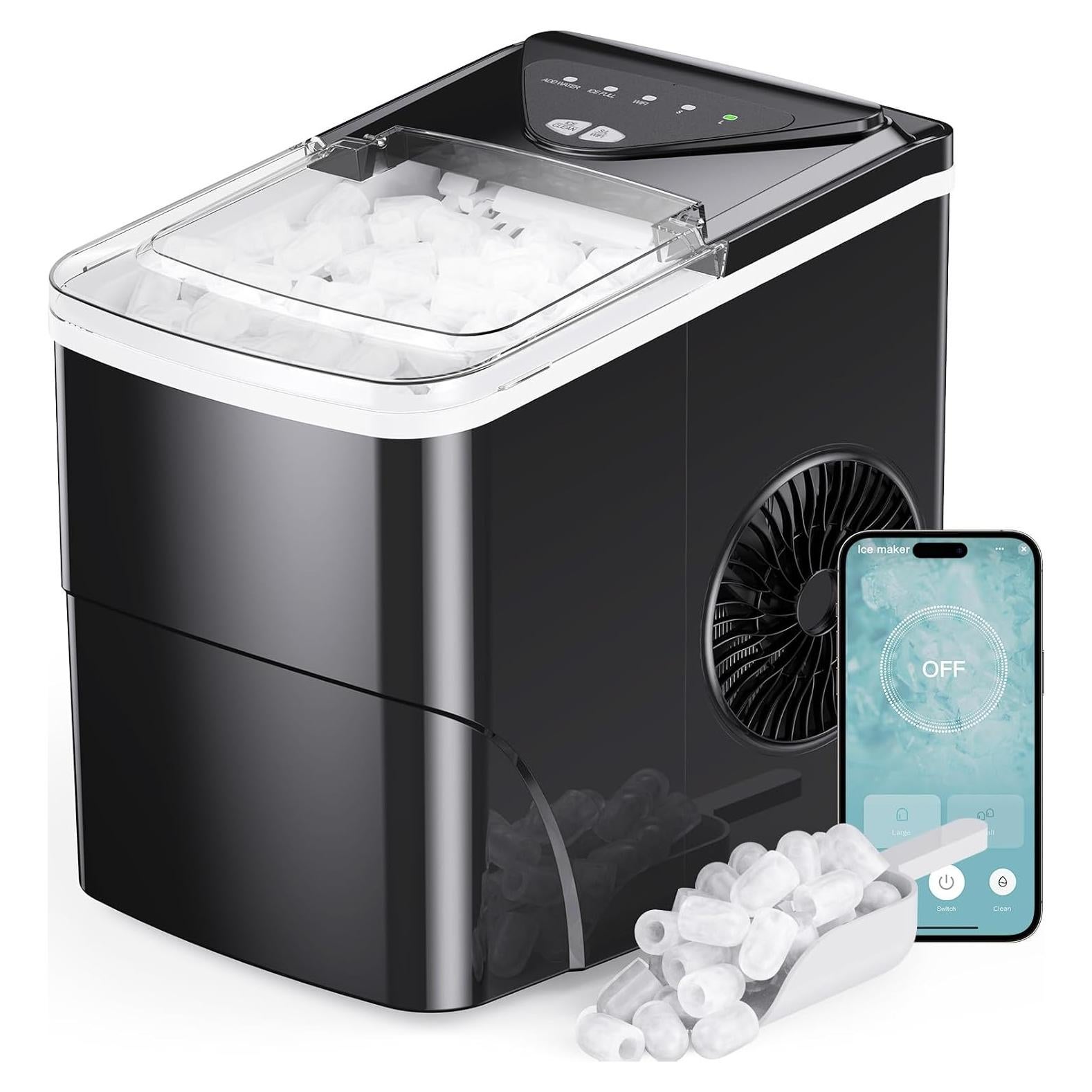 Máquina de Hielo Silonn SLIM22B-4 9 Cubos en 6 Minutos