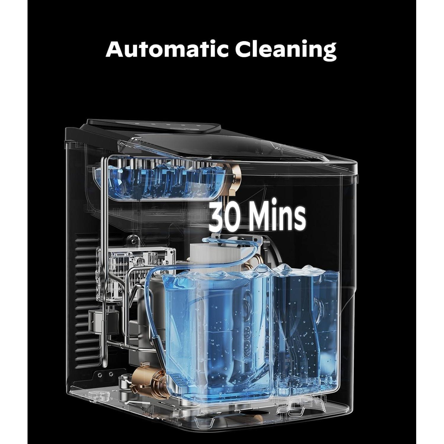 Máquina de Hielo Silonn SLIM22B-4 9 Cubos en 6 Minutos