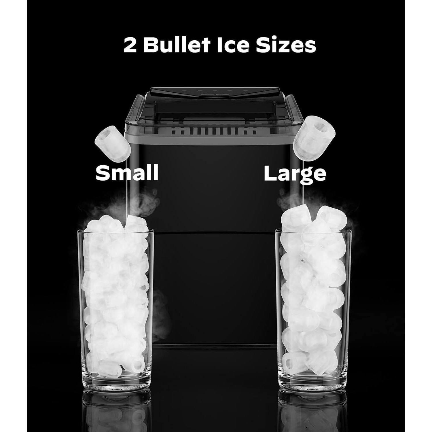 Máquina de Hielo Silonn SLIM22B-4 9 Cubos en 6 Minutos