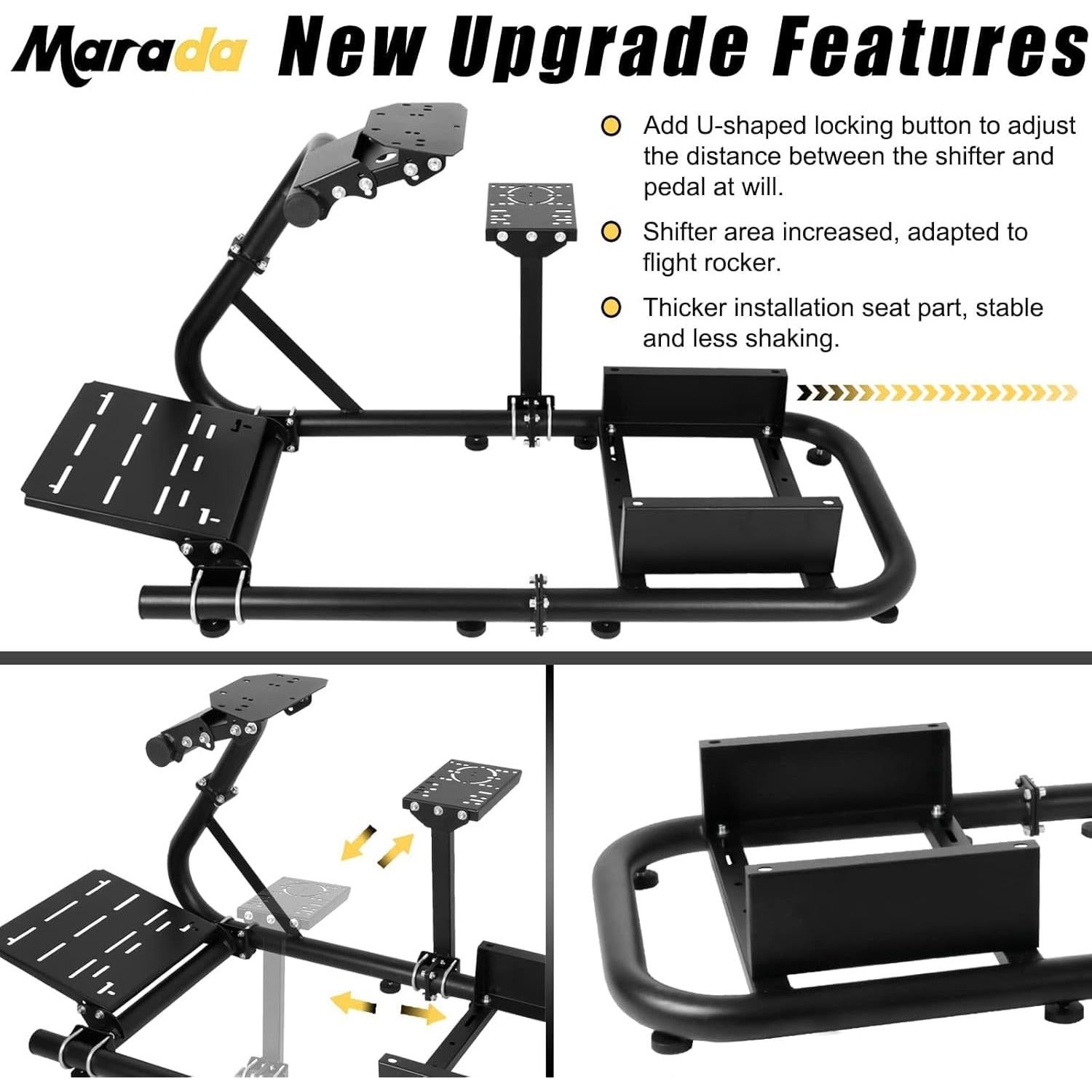 Cockpit Sim Racing Marada G29 G920 Ajustable 18.14 kg