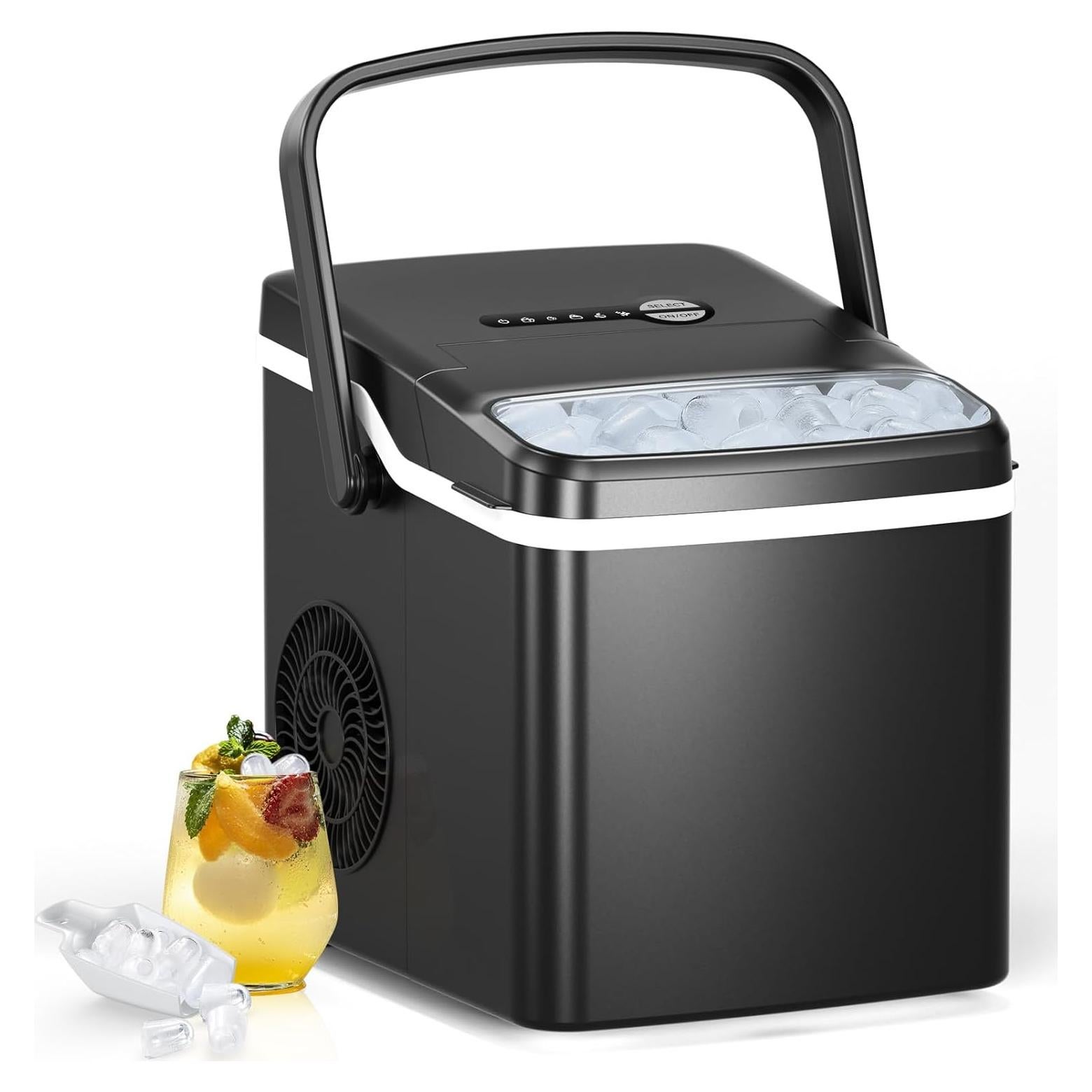 Fabricante de Hielo Electactic Portátil 12 kg/día 9 Cubos en 6 Min