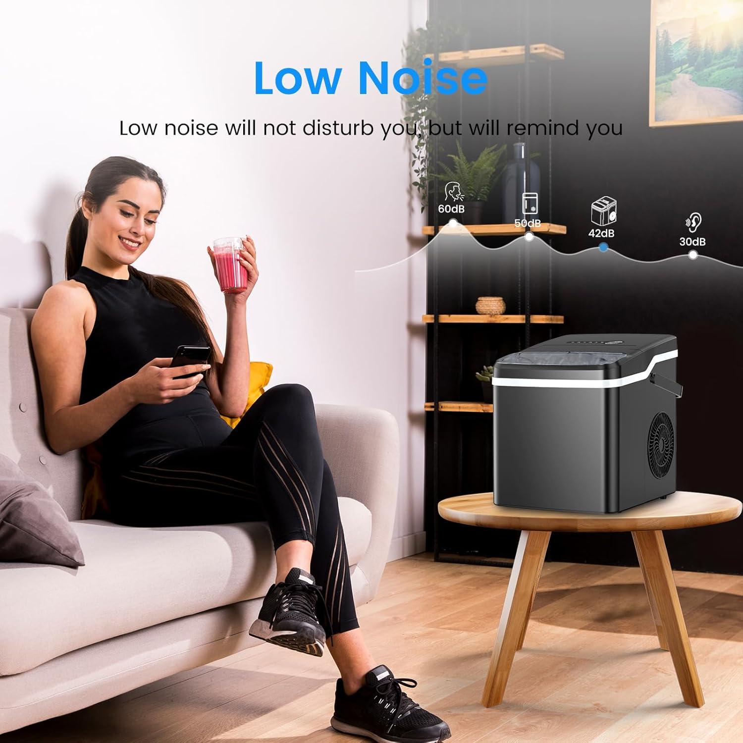 Fabricante de Hielo Electactic Portátil 12 kg/día 9 Cubos en 6 Min