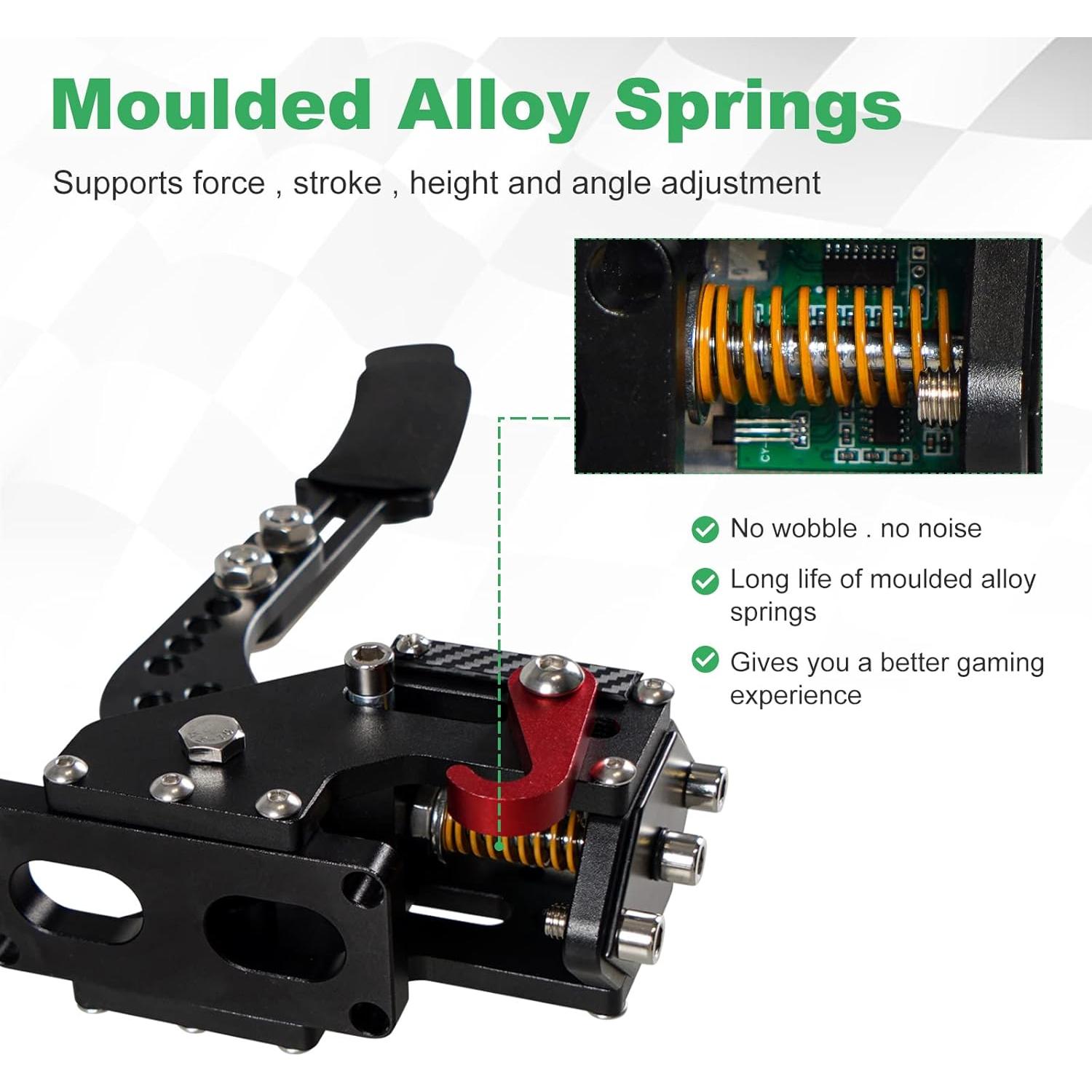 YESHMA 64 Bit Upgrade 2-in-1 USB Handbrake Only for G920 Compatible With Xbox / Xbox series S / Xbox series X + PC Computer System Professional Gaming Peripherals for Racing Games with Non-Contact Plus Hall Sensor.With Clamp