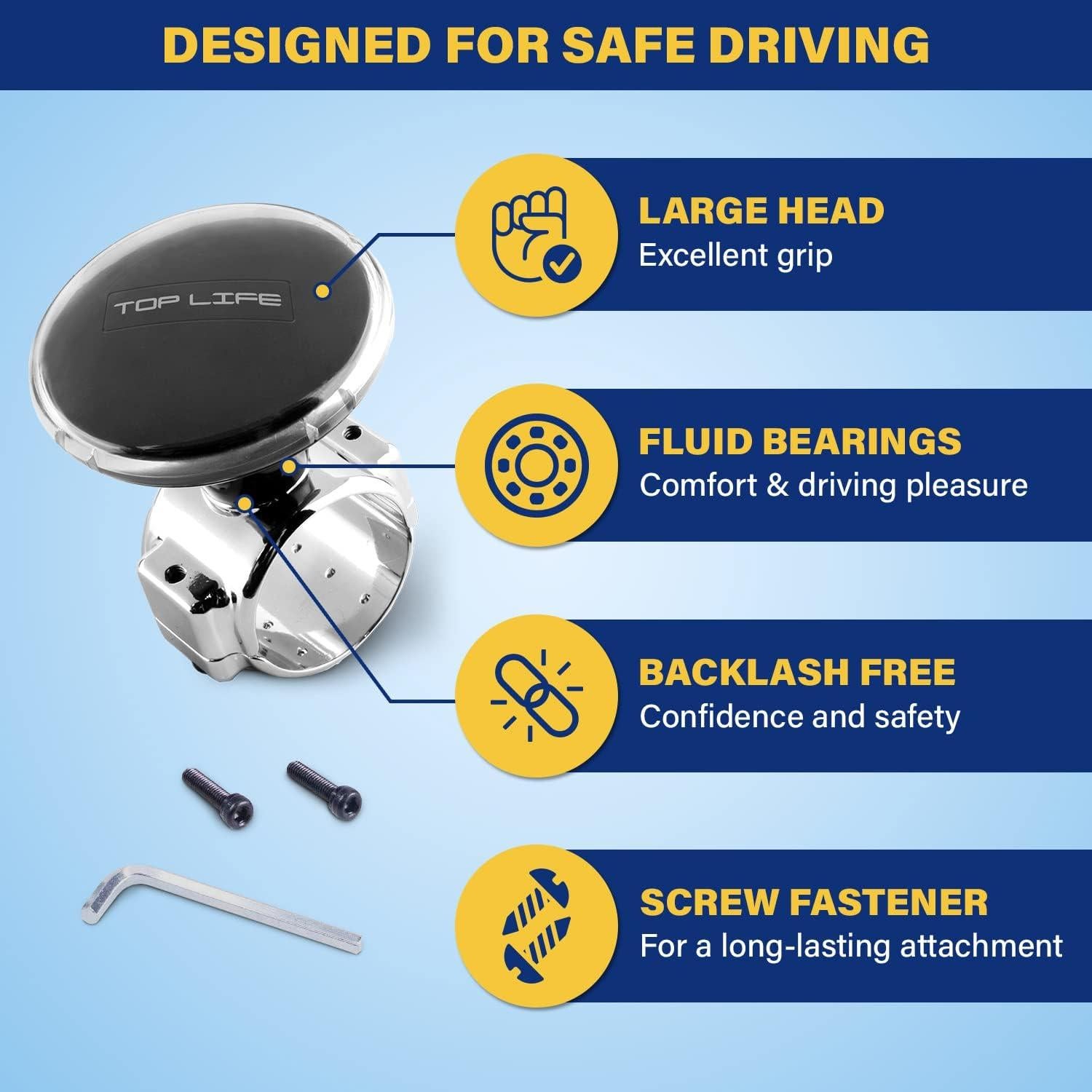 Perilla de Volante Top Life XL para Camiones y Furgonetas