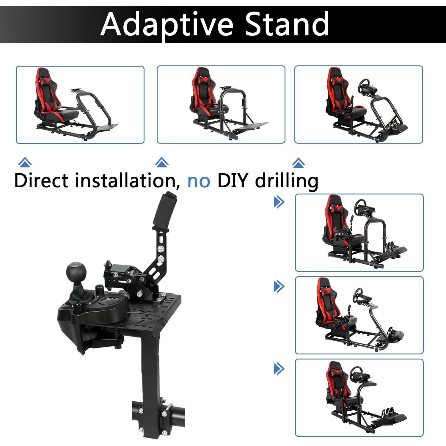 Soporte de Volante Anman para Simulador de Carreras Ajustable