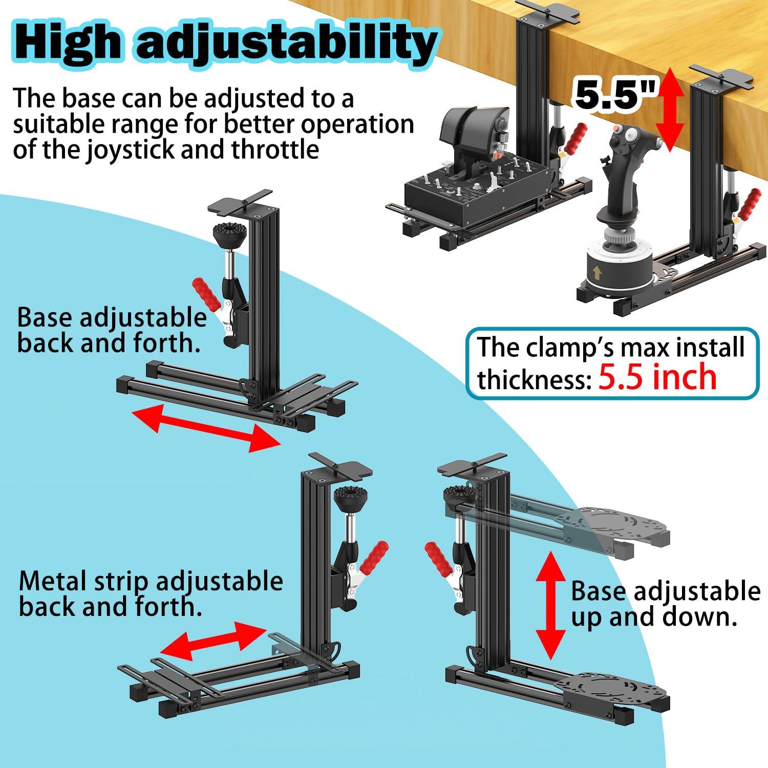 Soporte de Escritorio Wuutyty para Joystick de Vuelo