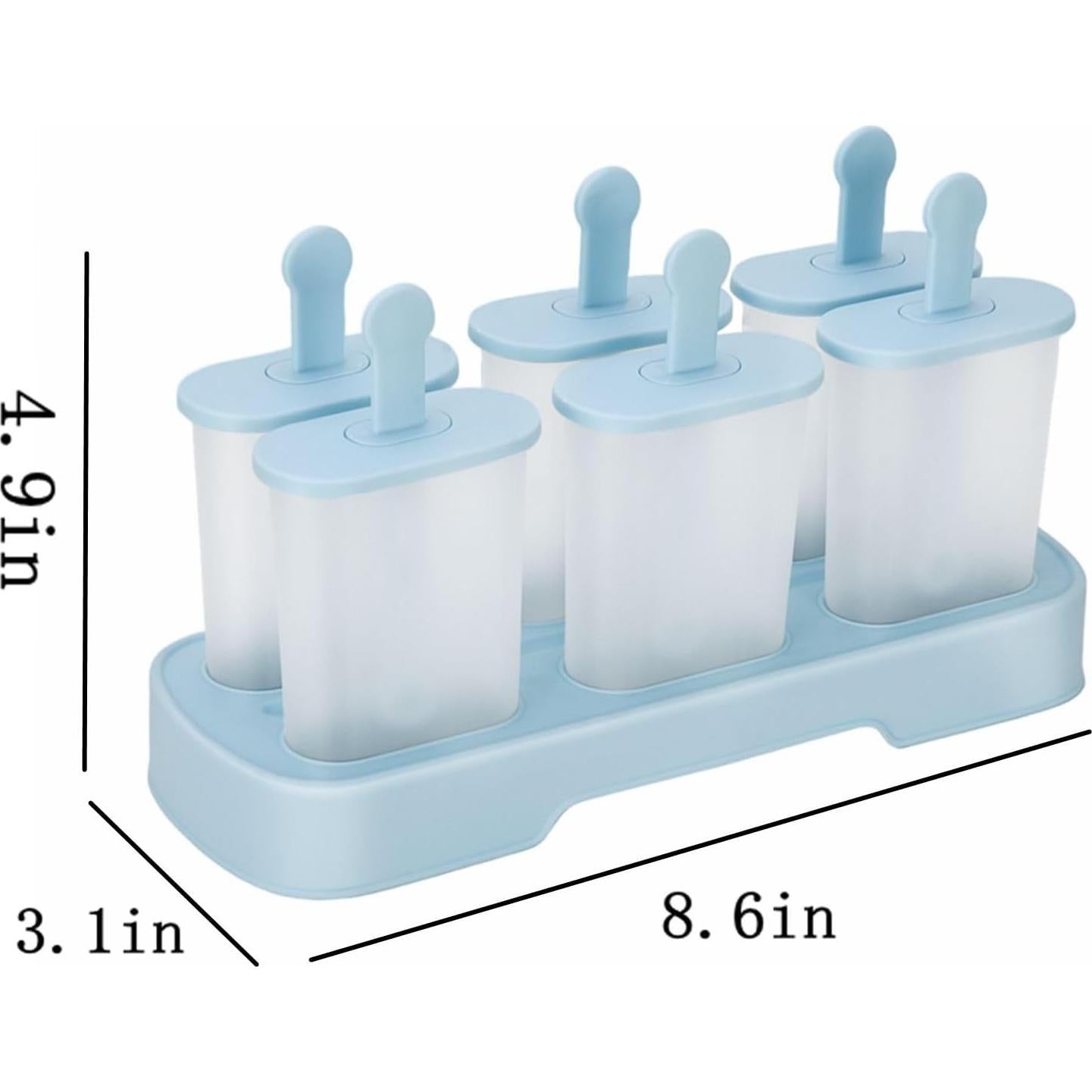 Juego de Moldes para Paletas Honsen 6 Piezas Libre BPA