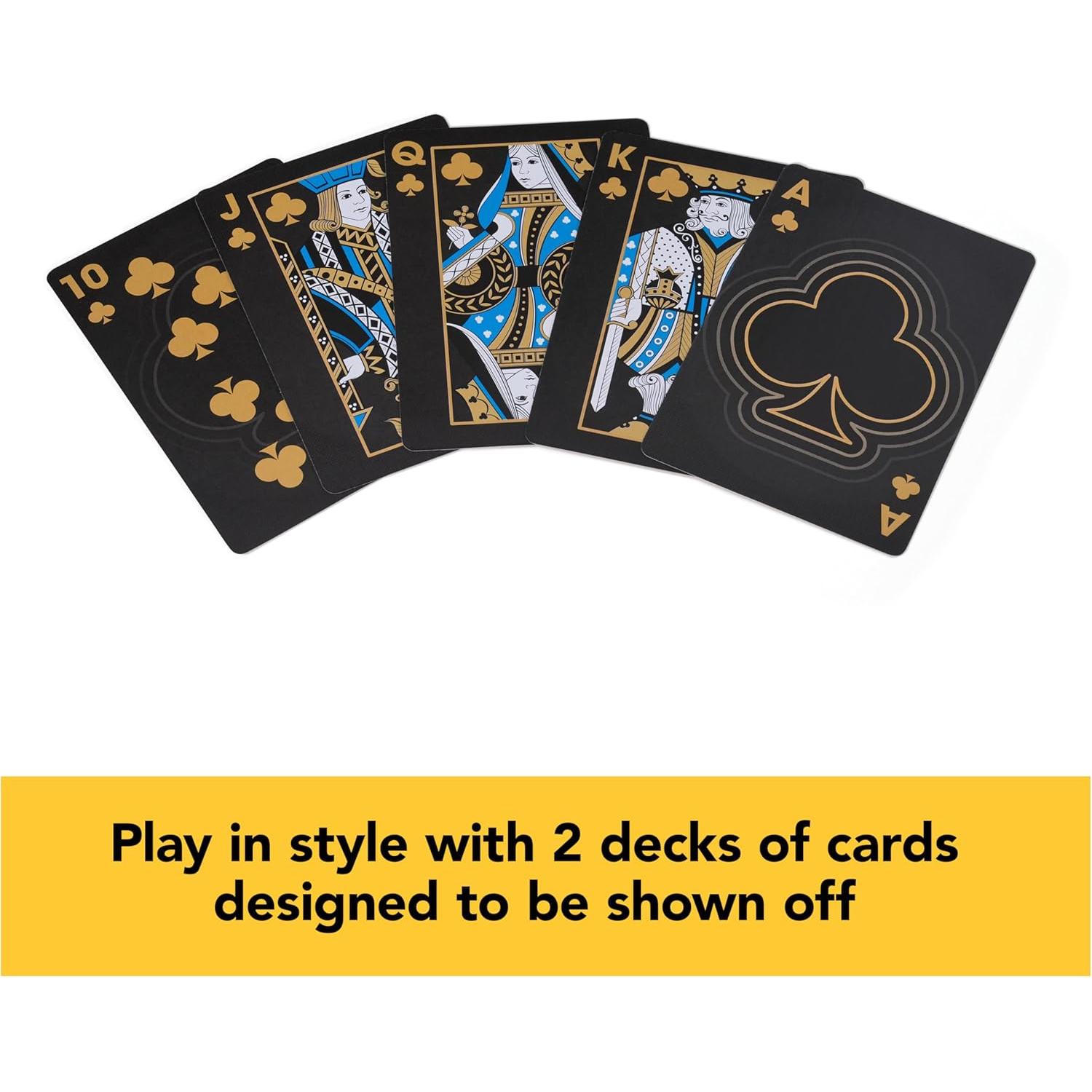 Conjunto de Póker Deluxe Spin Master 200 Piezas en Madera