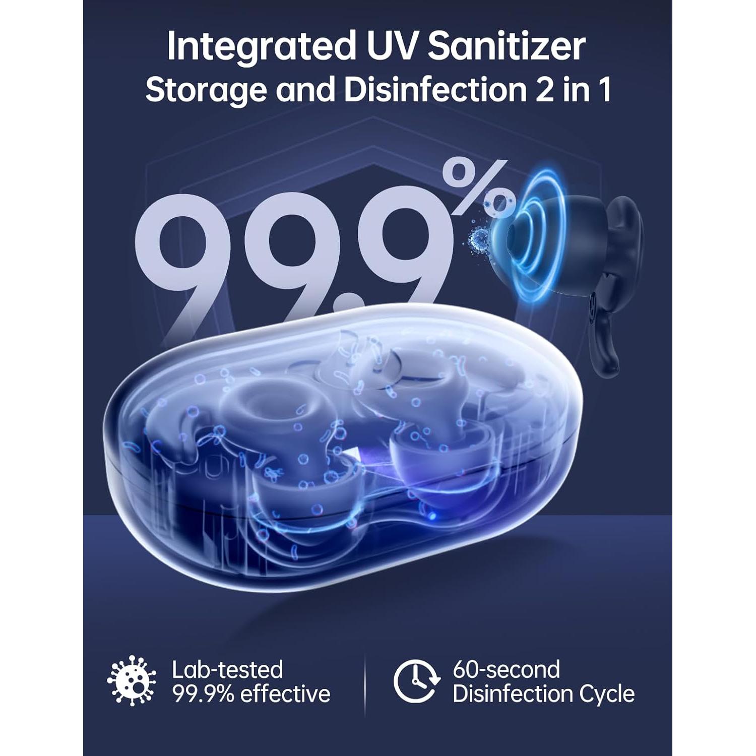 Tapones para Oídos Welove con Sanitizador UV - Reducción 18dB