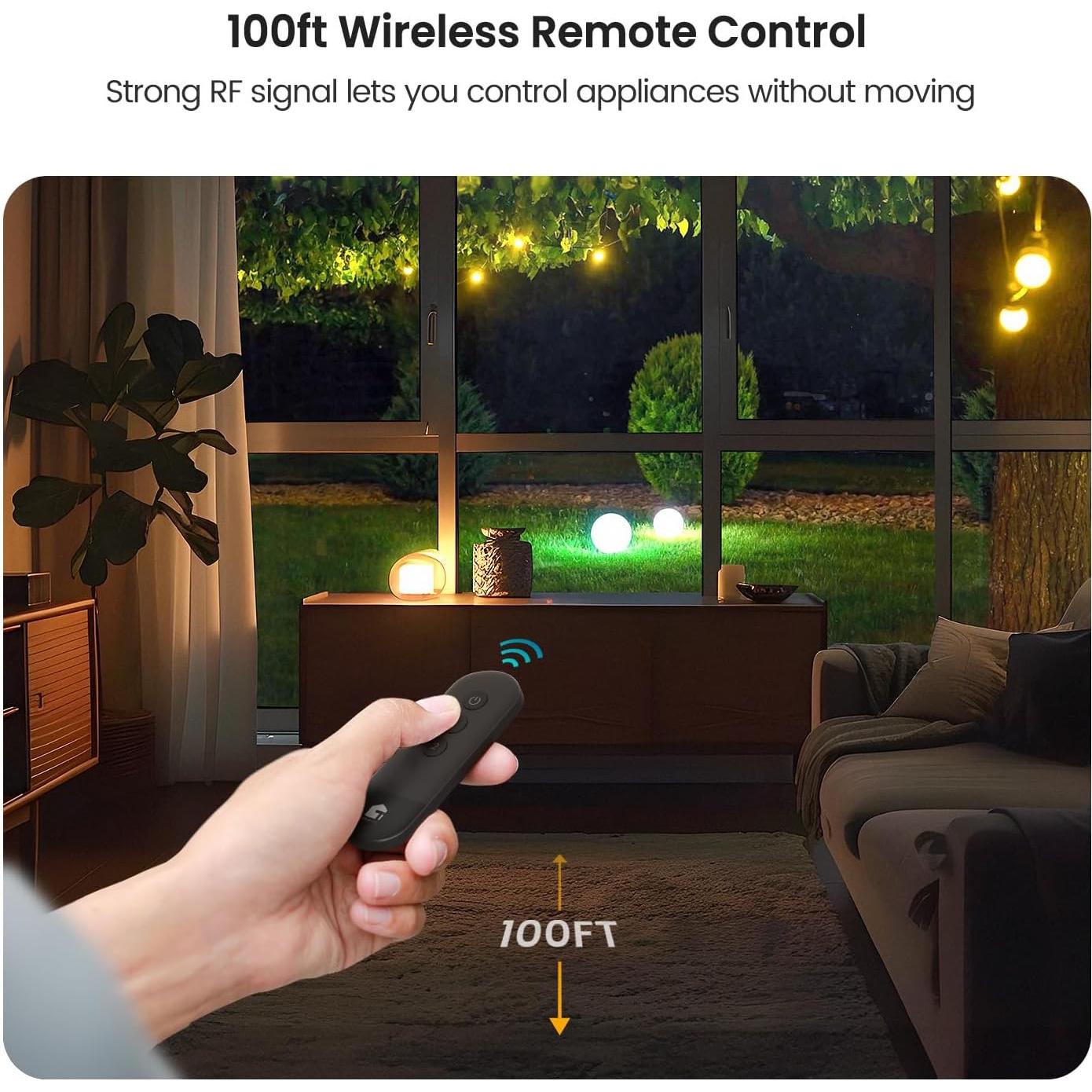 Enchufe Inalámbrico TREATLIFE SK30R Control Remoto IP64