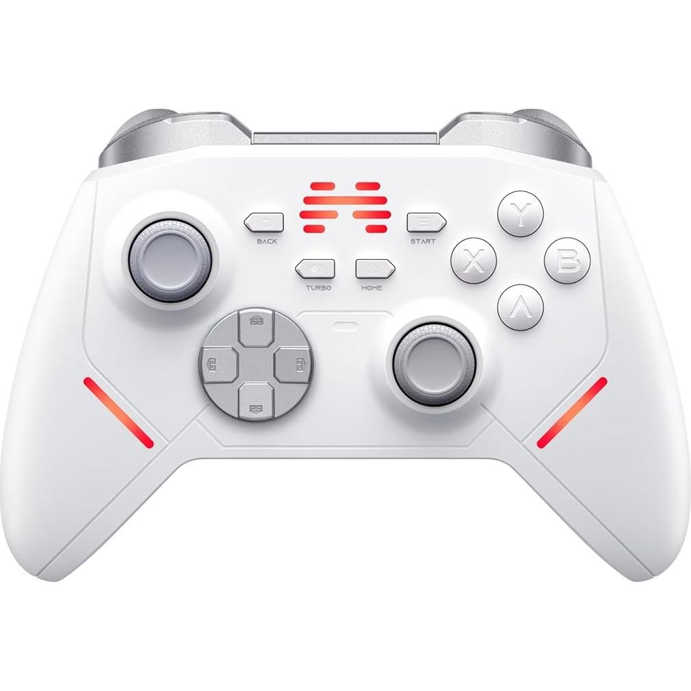 BEITONG KP20 Wireless Controller with 1000Hz Polling Rate, TMR Joysticks & Hall Triggers Controller for PC/NS/Mobile with Back paddle/Turbo/Motion Control/Mechanical Buttons gamepad with Charging Dock