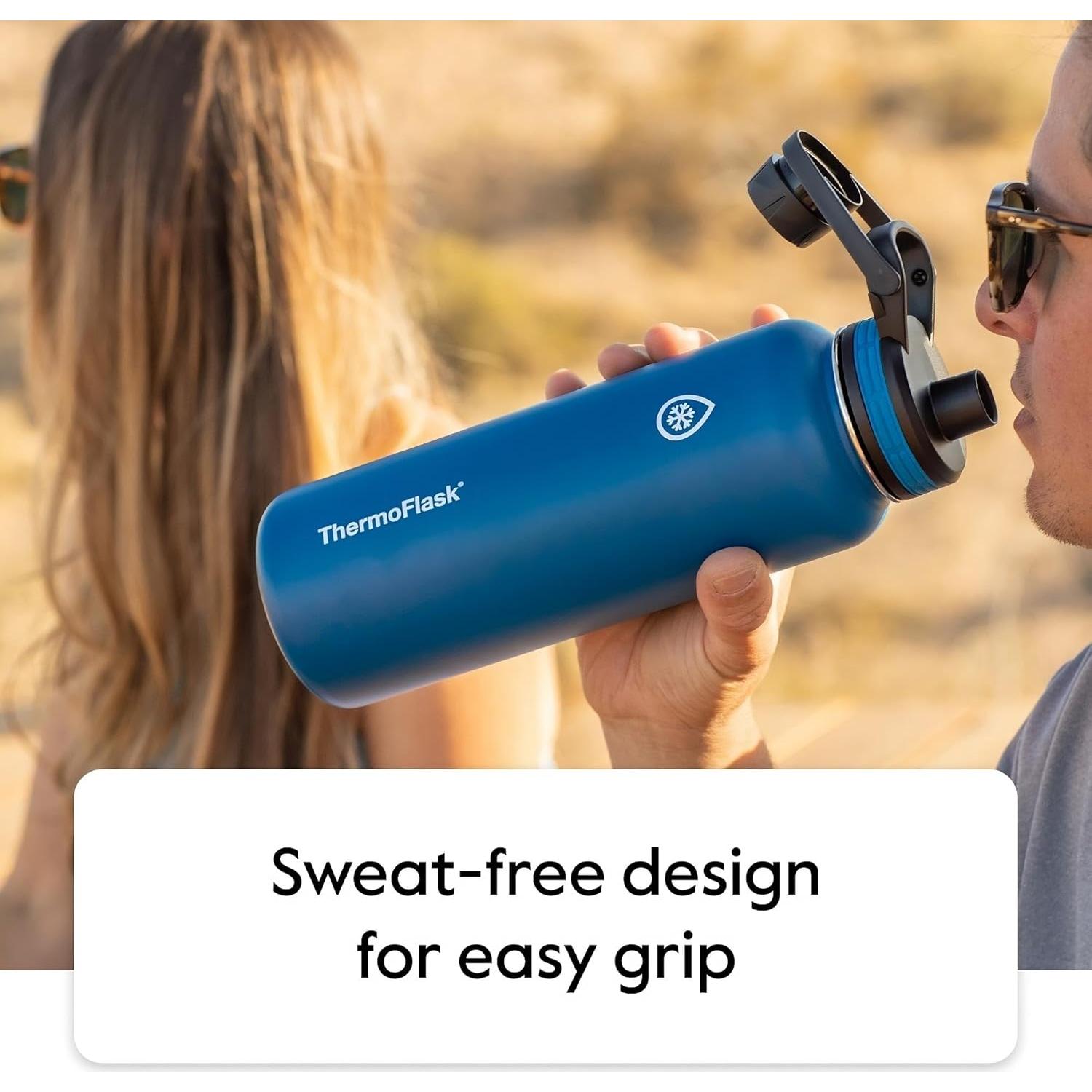 Botella ThermoFlask 710 ml con tapa de chug y popote