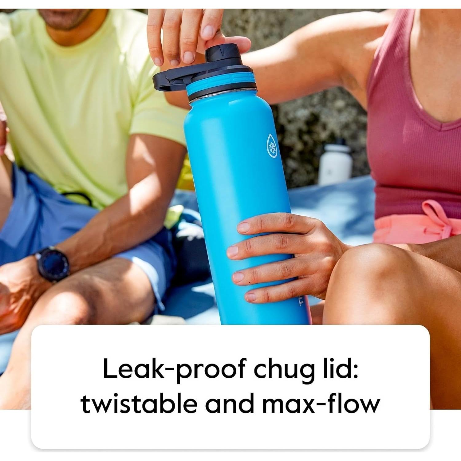 Botella ThermoFlask 710 ml con tapa de chug y popote