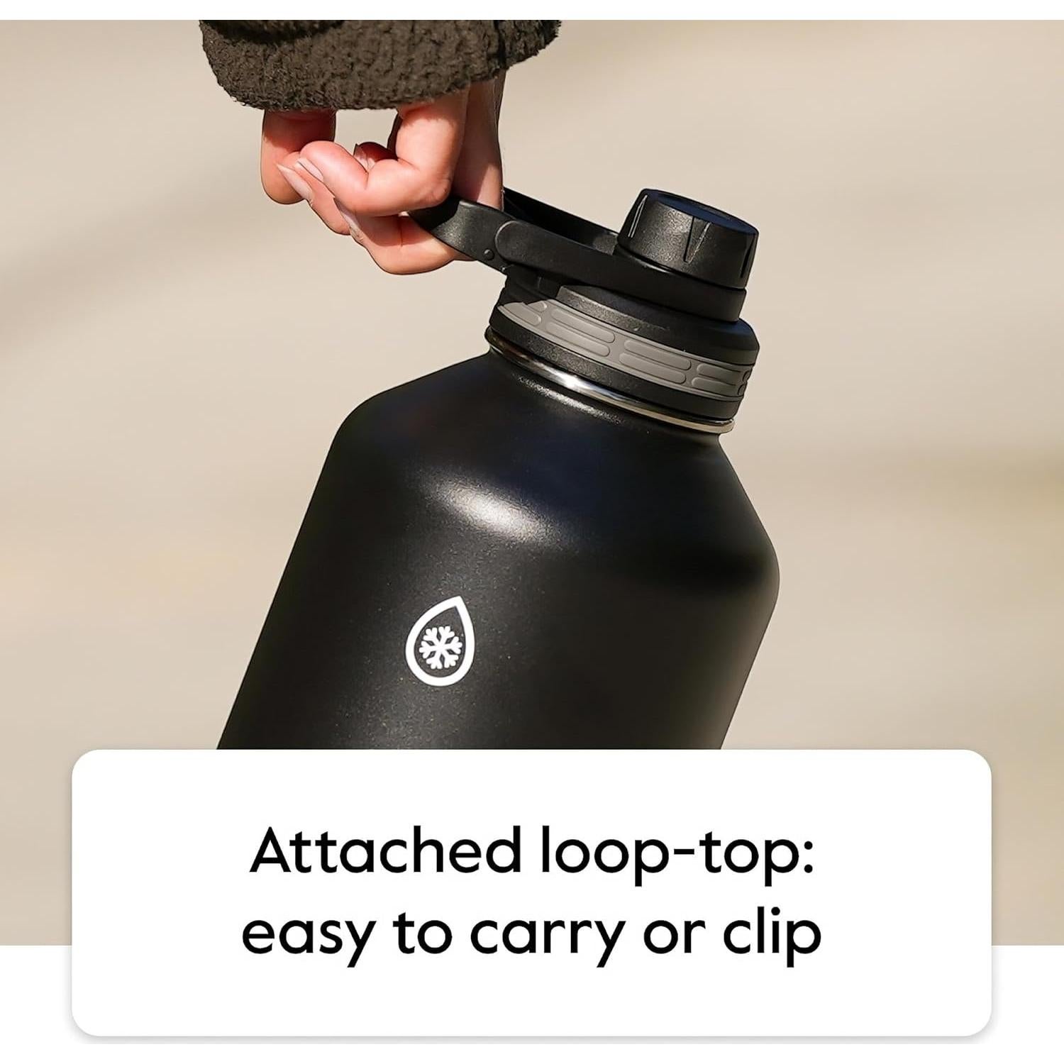 Botella ThermoFlask 710 ml con tapa de chug y popote