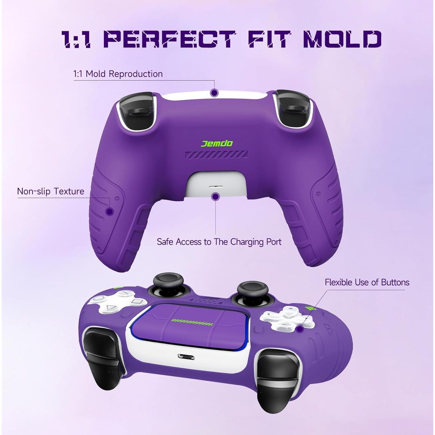 Funda de Silicona Antideslizante JEMDO para Controlador PS5