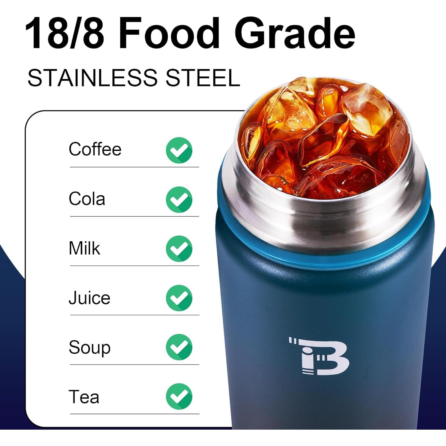 Botella de Agua Aislada TOPBADE 32 oz Acero Inoxidable Doble Pared