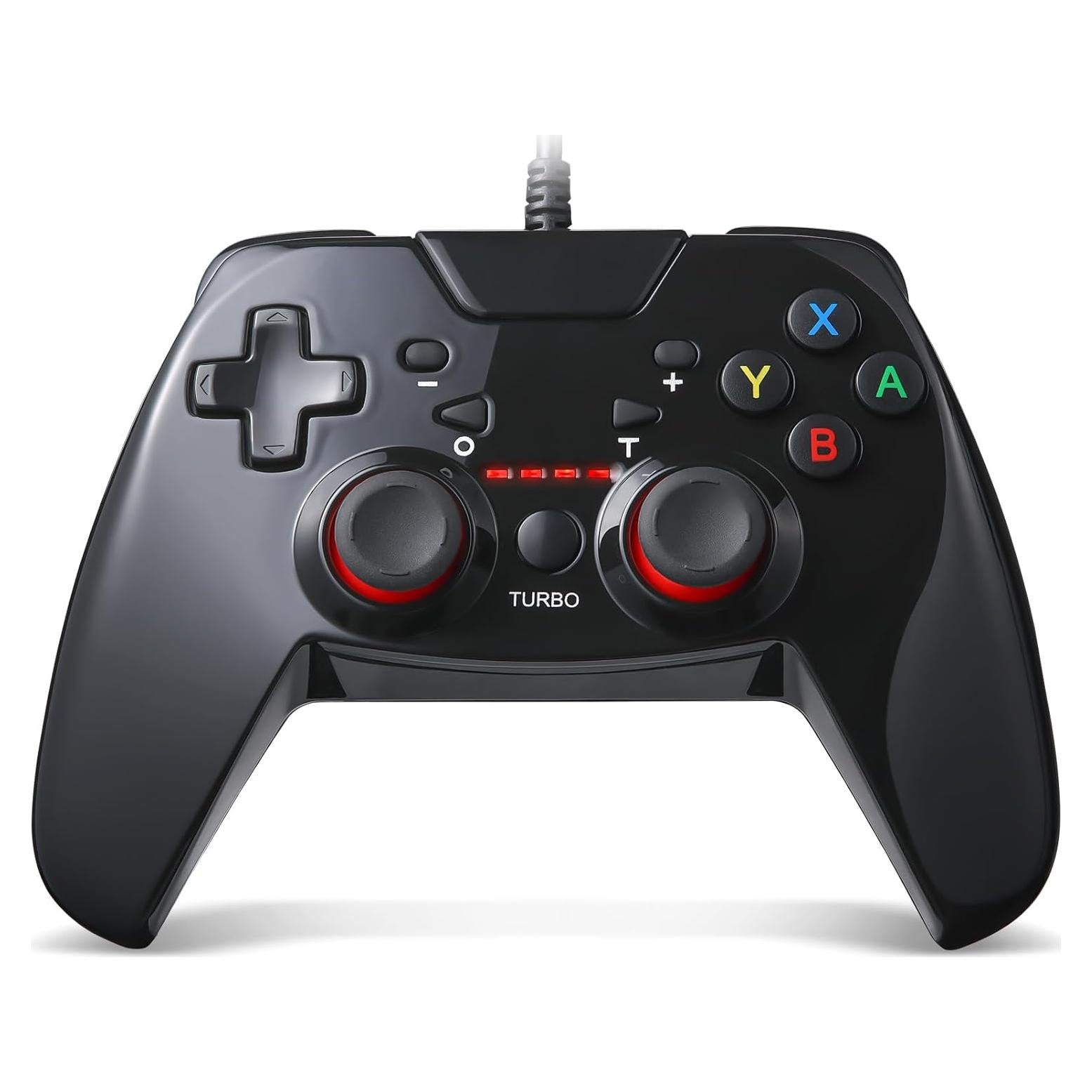Controlador USB UKELALA Gamepad para PC y Android Negro