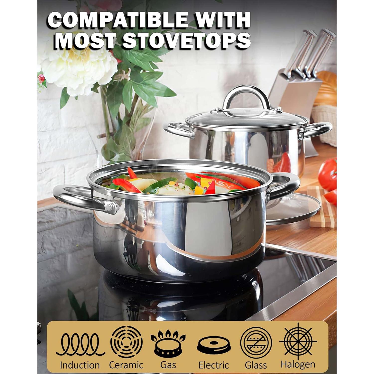 Juego de Utensilios de Cocina Cook N Home 12 Piezas Acero Inox