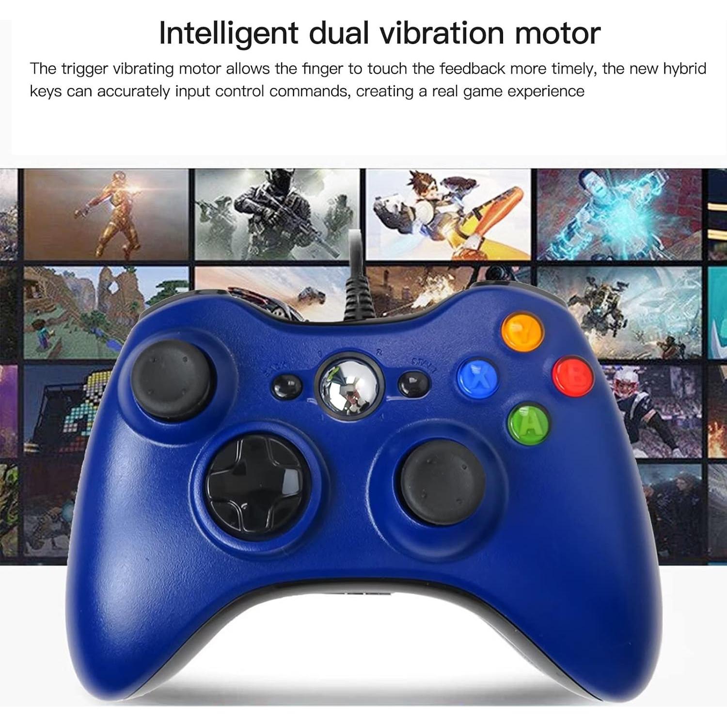 Controlador con cable USB USonline911 para Xbox 360 y PC