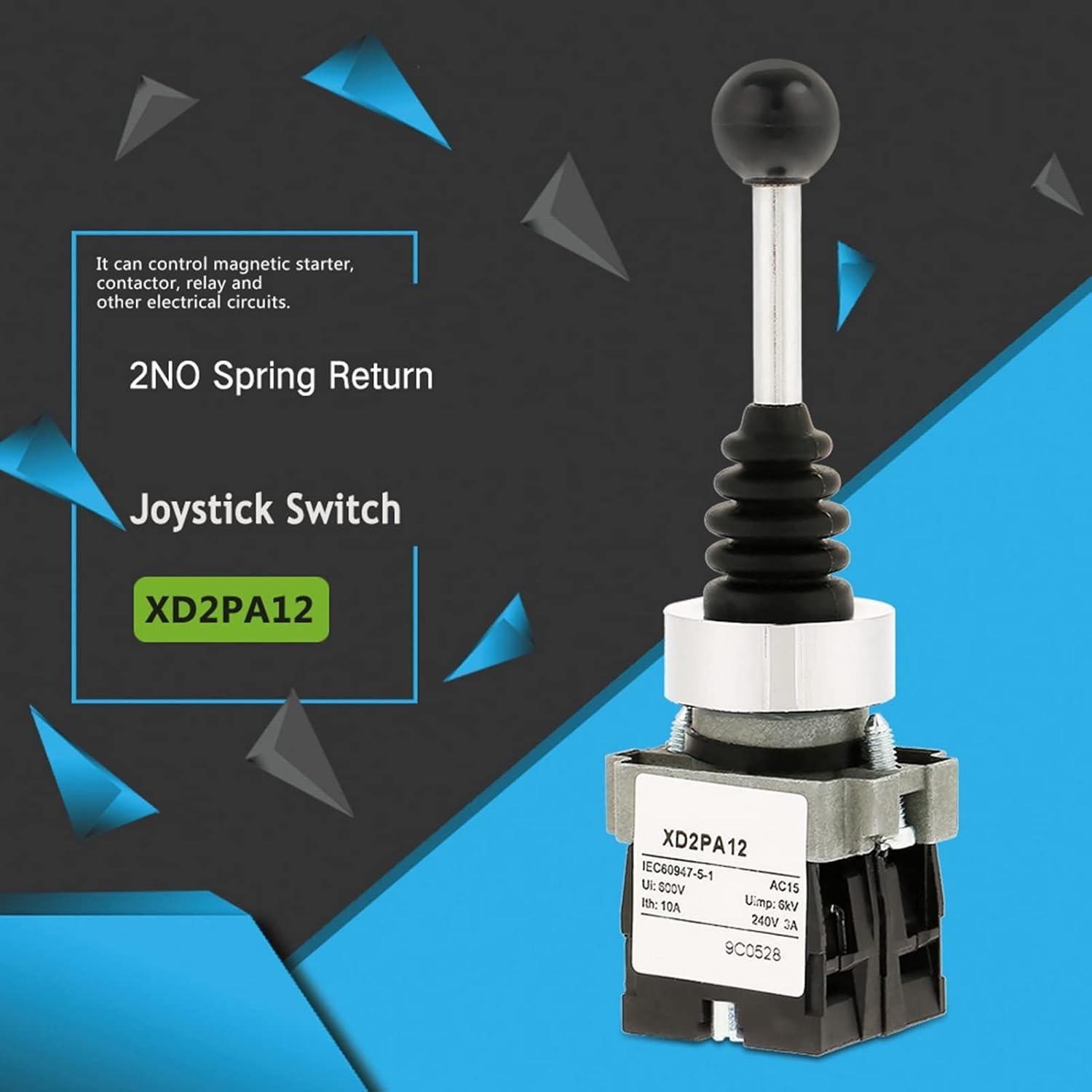 Interruptor Joystick Momentáneo 2NO 220V 380V Mrisata XD2PA12