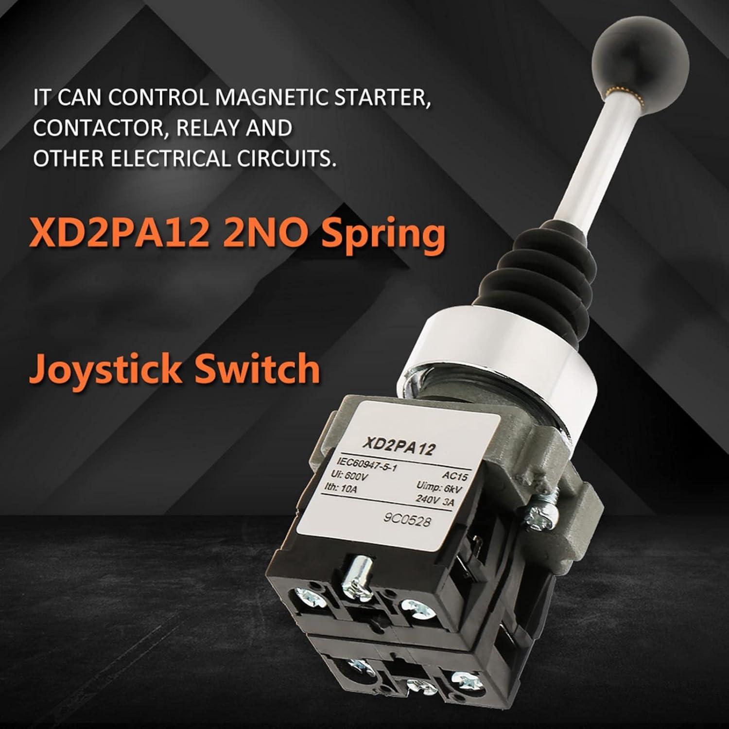 Interruptor Joystick Momentáneo 2NO 220V 380V Mrisata XD2PA12