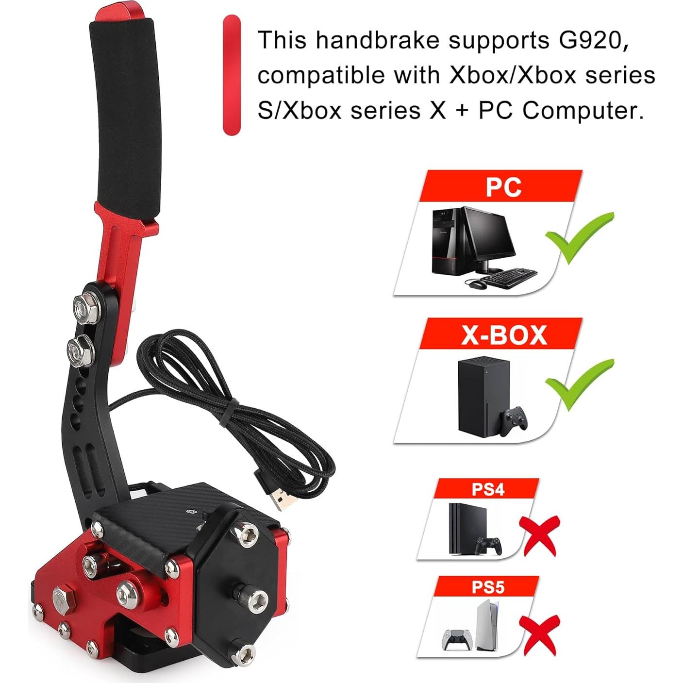 Freno de Mano 2-en-1 ANDO RACING para G920 PC/Xbox