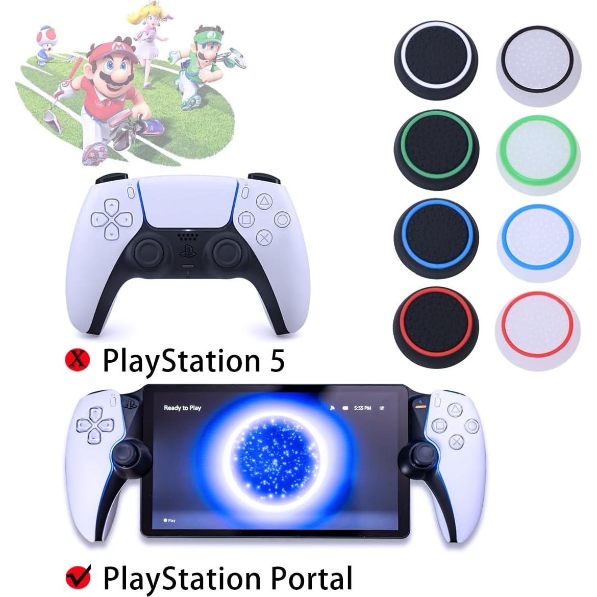 Tapas de Agarre Antideslizantes para Joystick PS Portal - 4 PCS