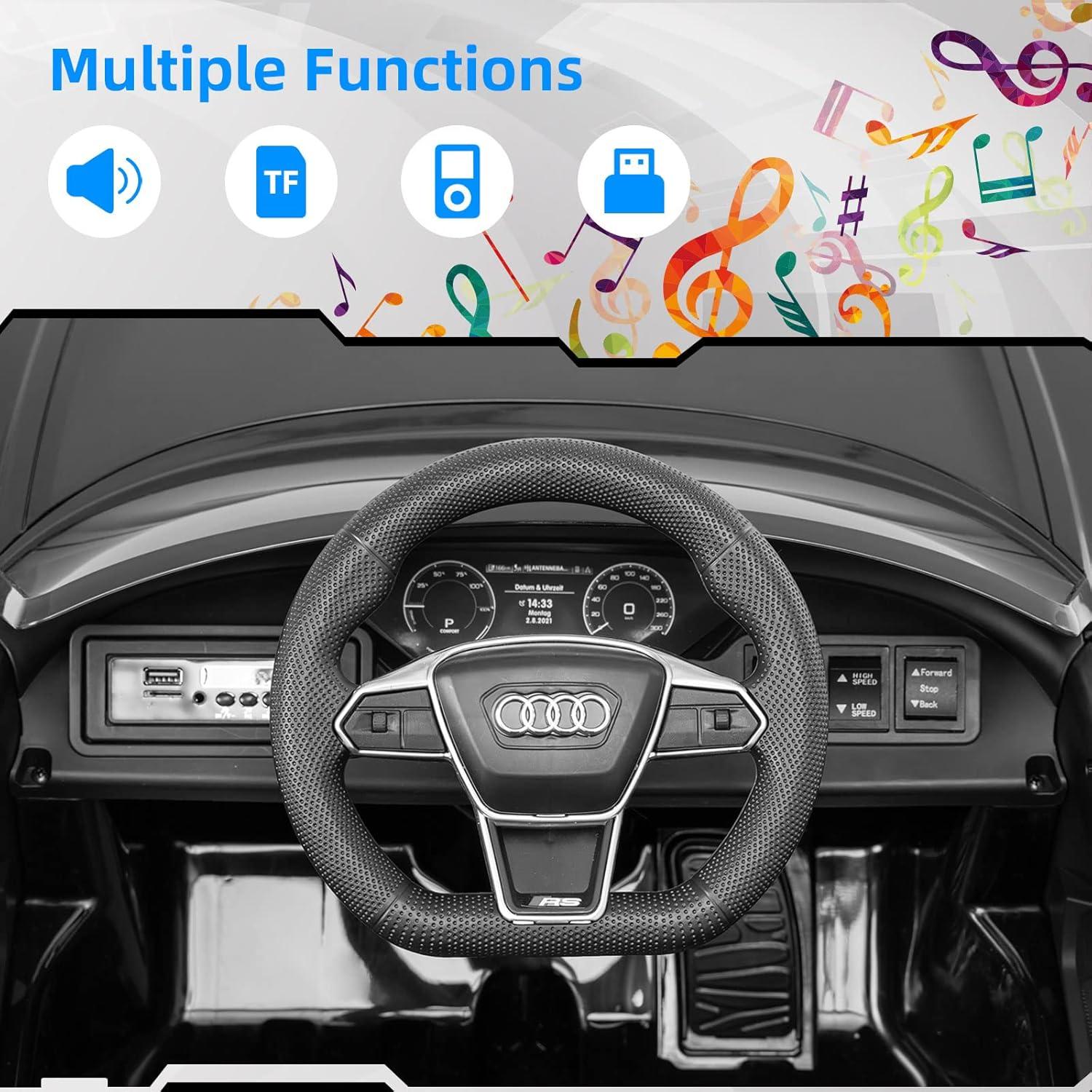 Coche Eléctrico INFANS Audi RS e-tron GT 12V Negro