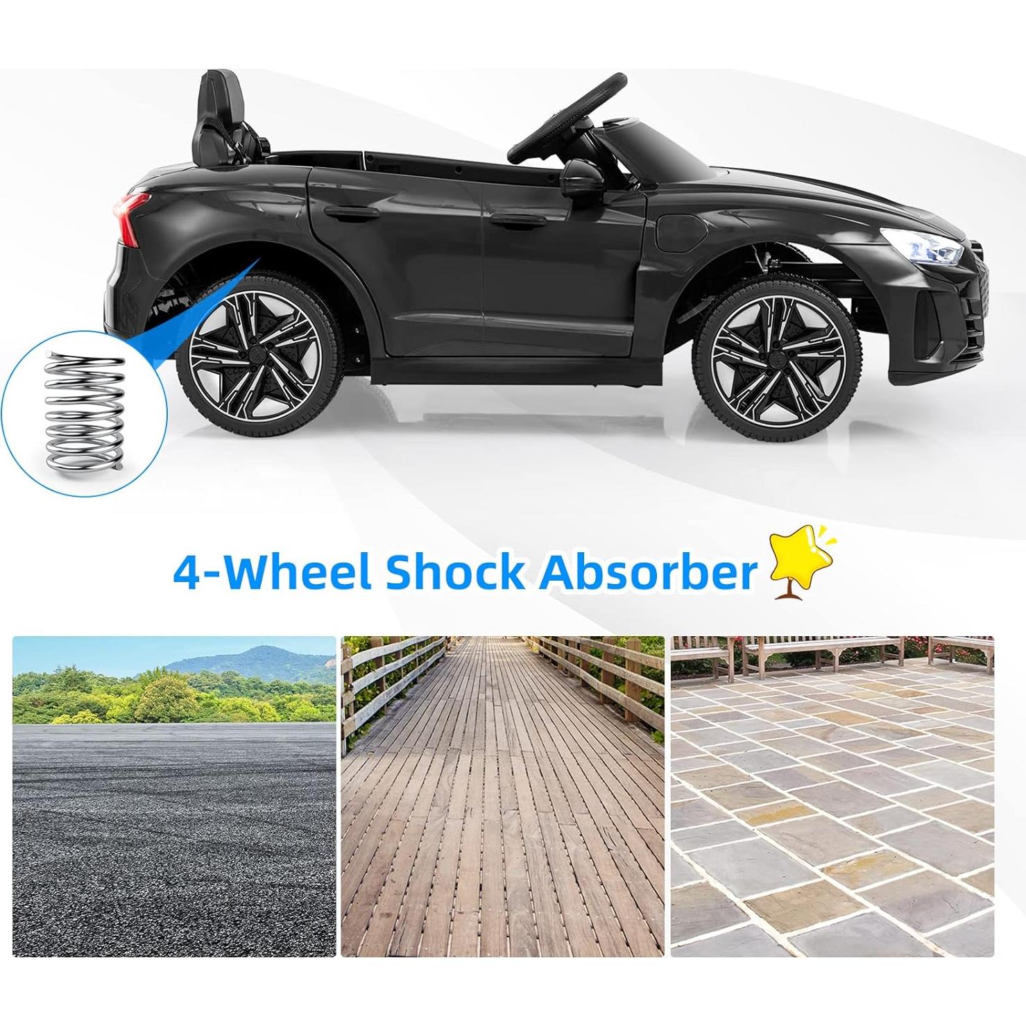 Coche Eléctrico INFANS Audi RS e-tron GT 12V Negro