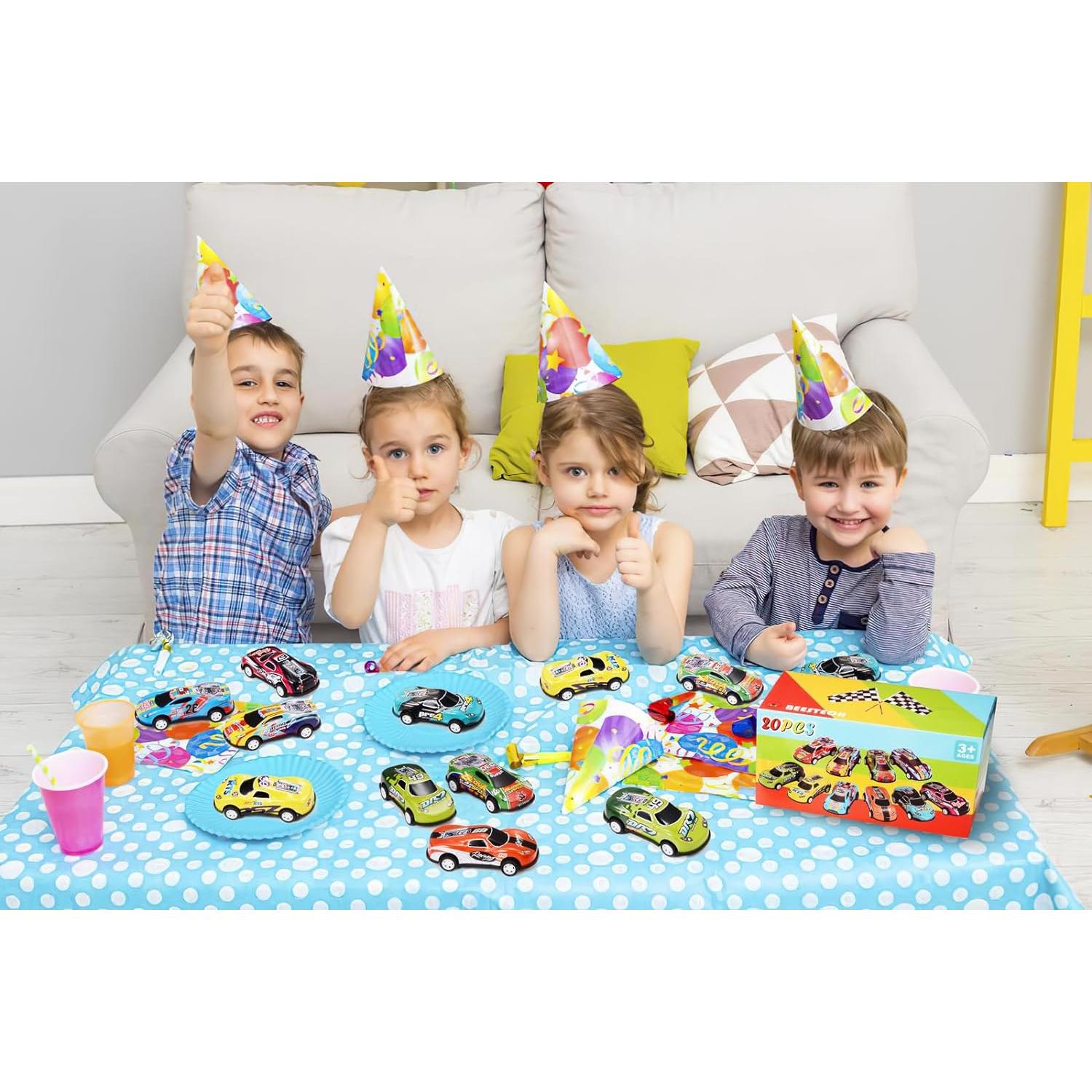 Paquete de 20 coches de juguete metálicos BEESTECH 9.9 cm