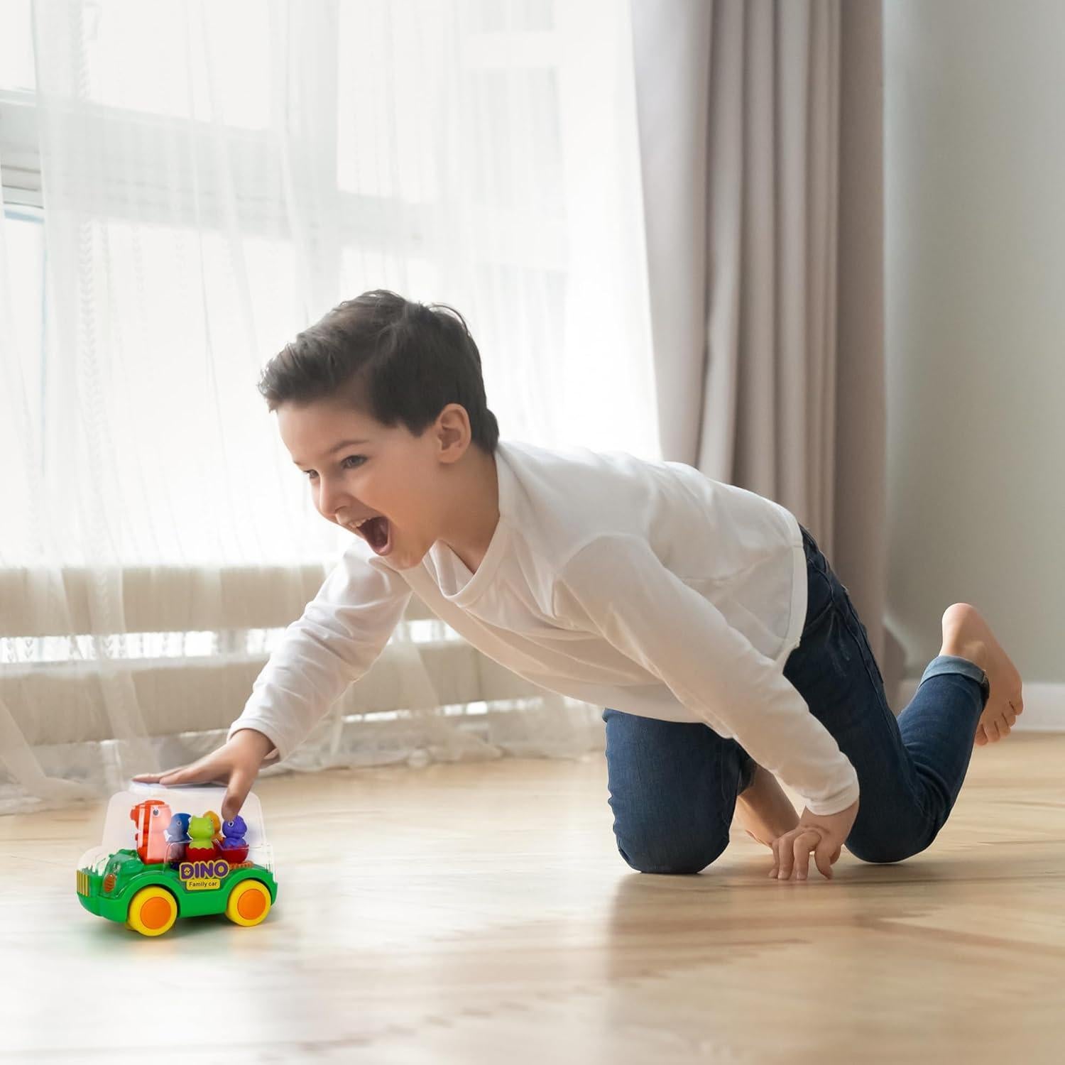 Coche Juguete Dinosaurio ArtCreativity con Luz y Sonido