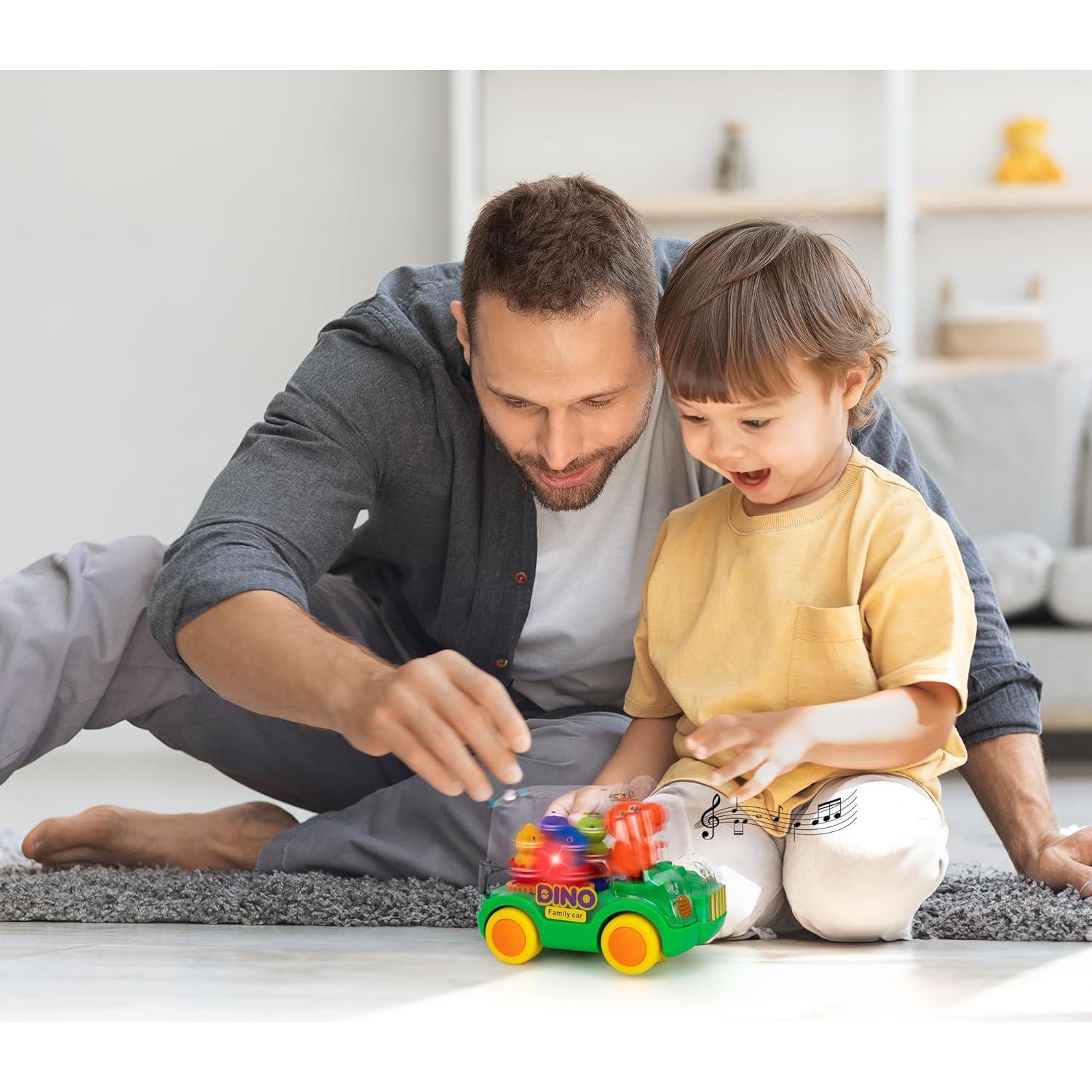 Coche Juguete Dinosaurio ArtCreativity con Luz y Sonido