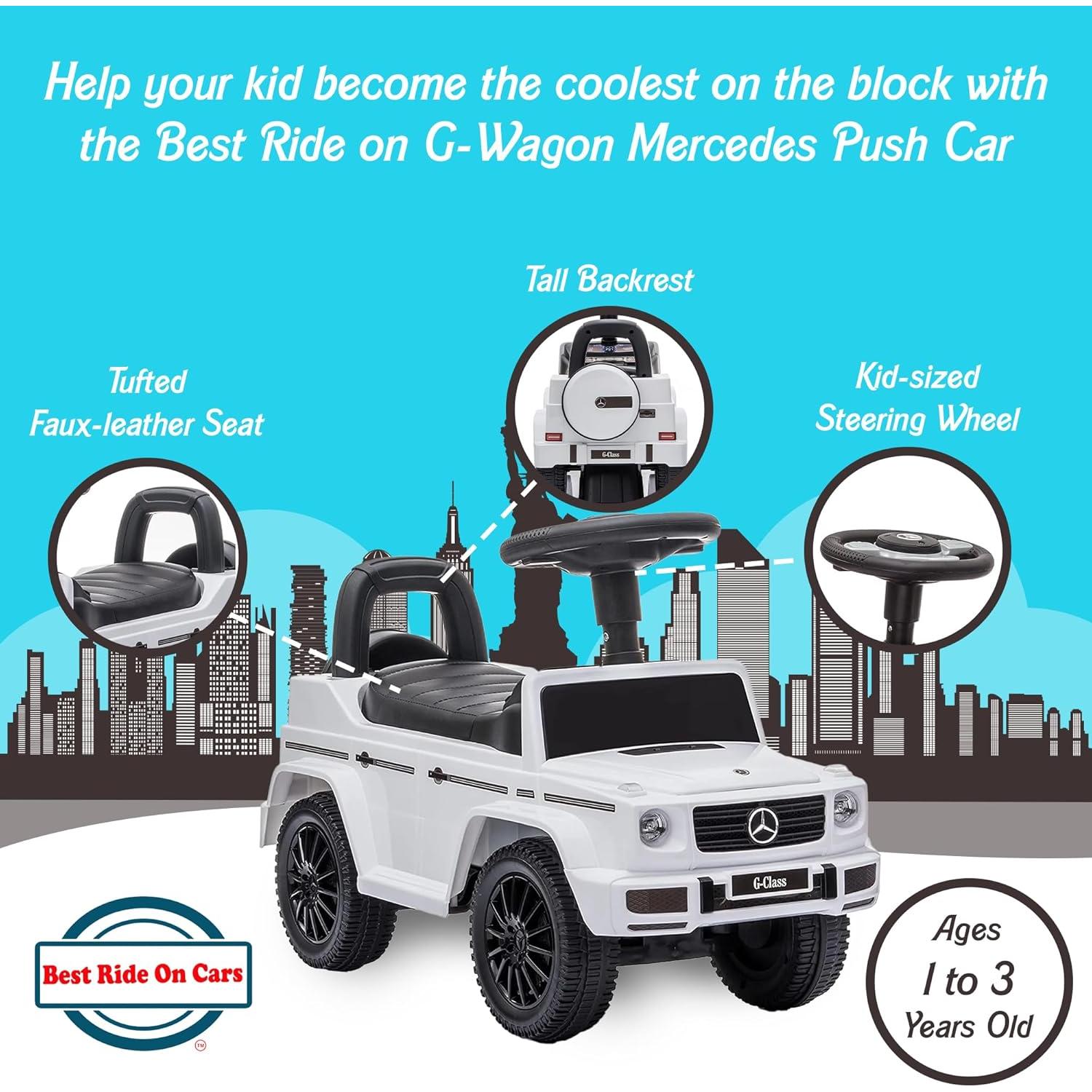 Coche de Paseo Mercedes G-Wagon Blanco 3.63kg 1-3 años