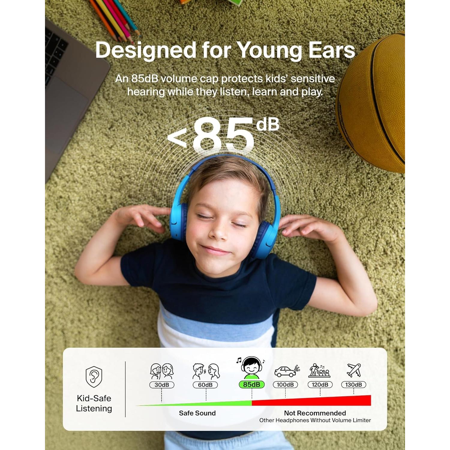 Auriculares Inalámbricos Belkin SoundForm Mini Niños Azul