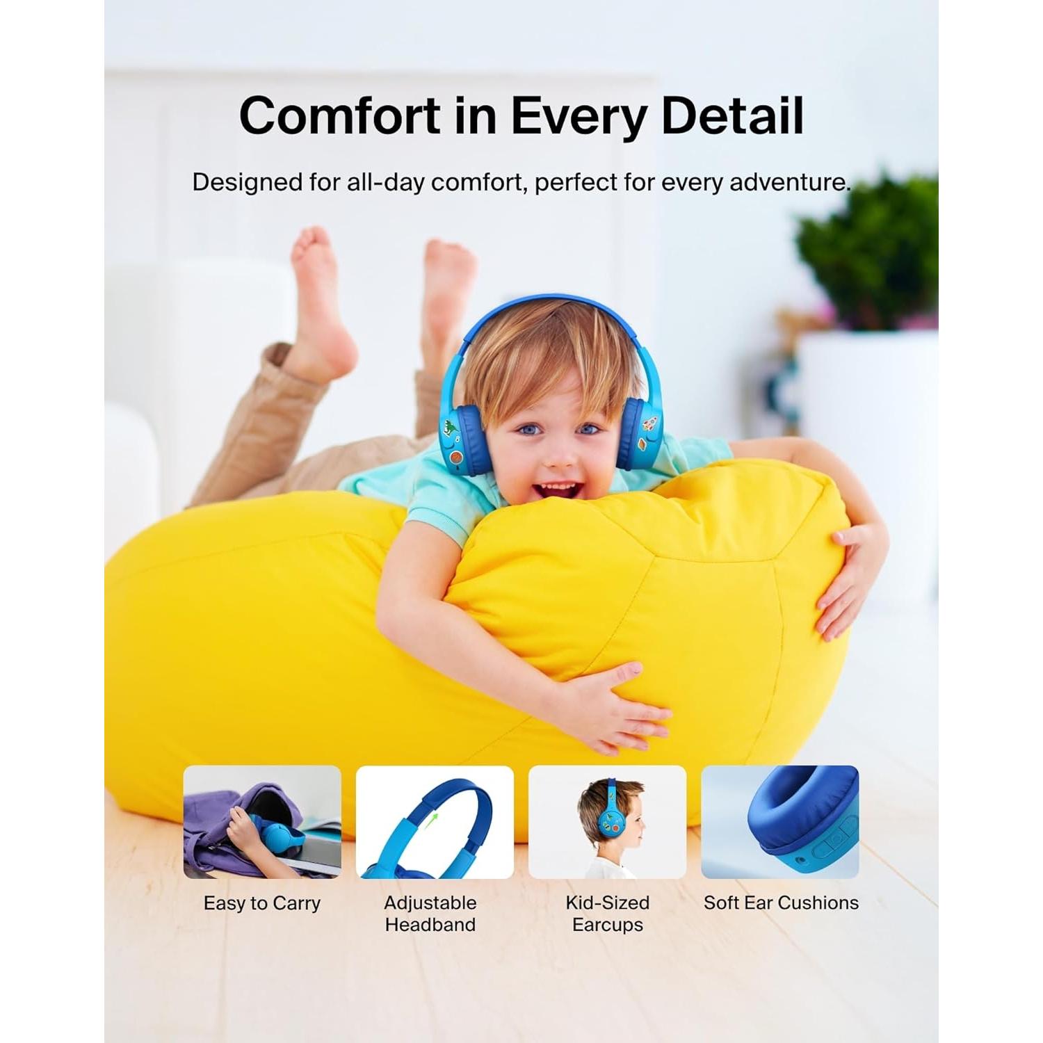 Auriculares Inalámbricos Belkin SoundForm Mini Niños Azul