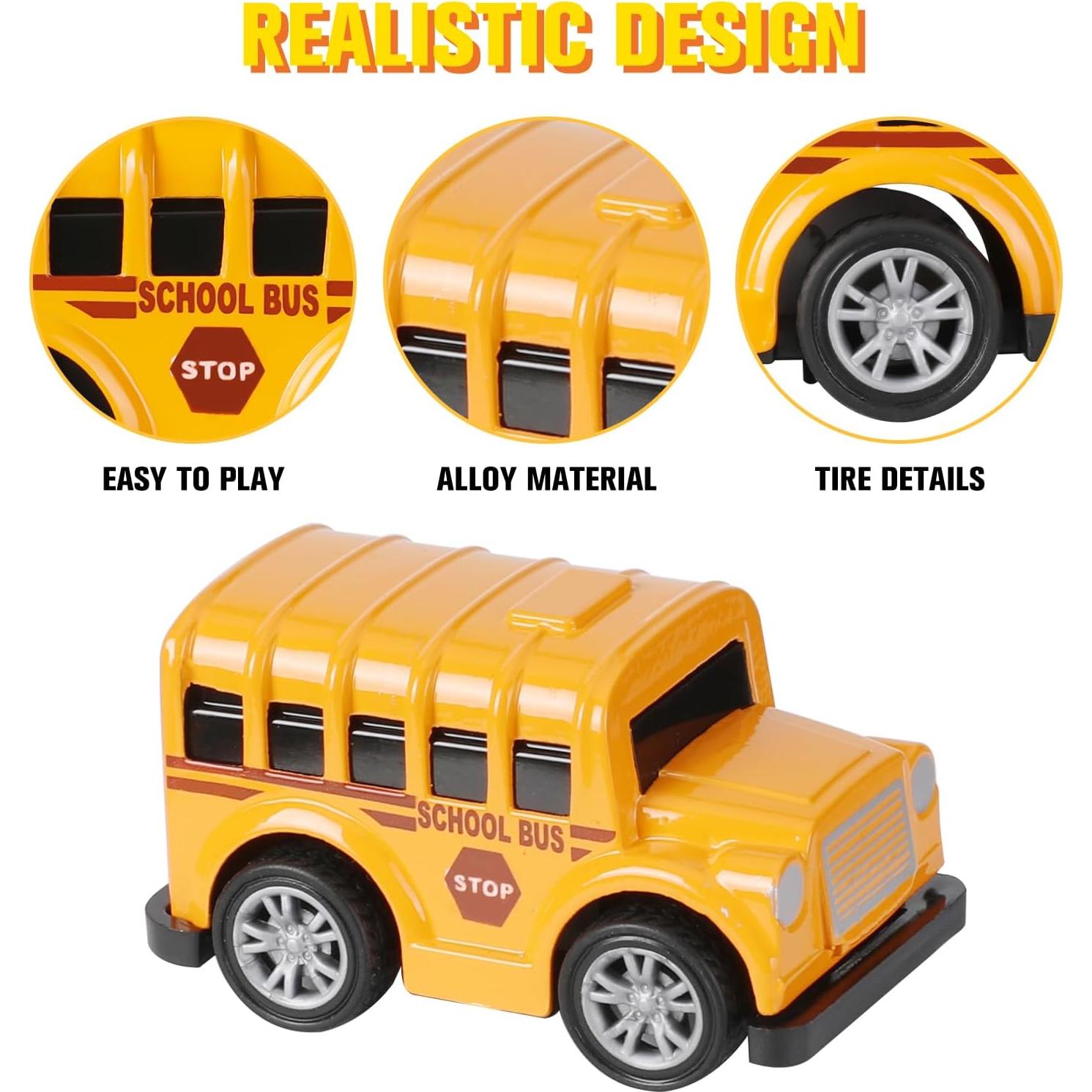 Set de 18 Juguetes de Vehículos de Metal DUNRIOG - Coches y Aviones