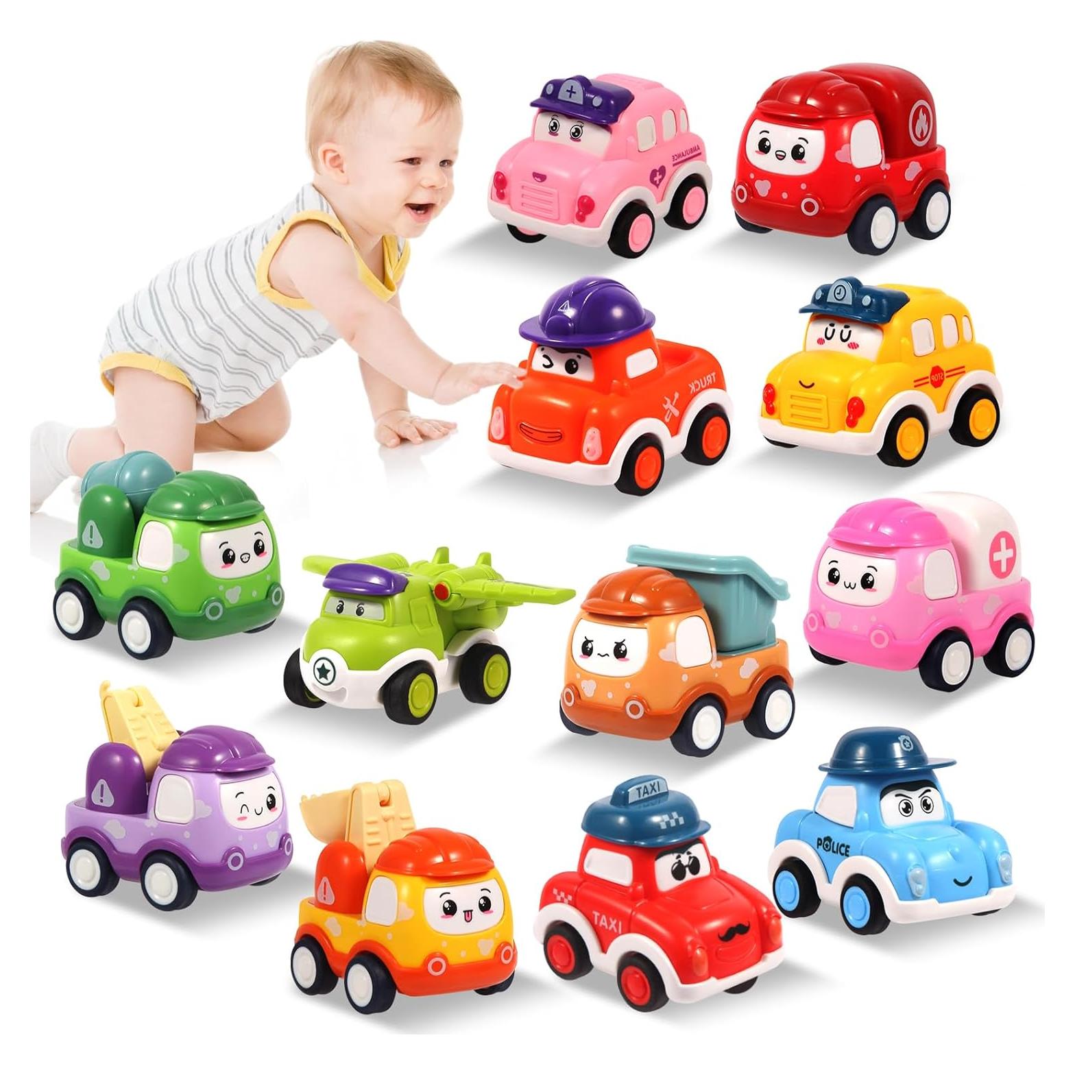 Set de 12 Coches de Retroceso TGXLAK para Bebés