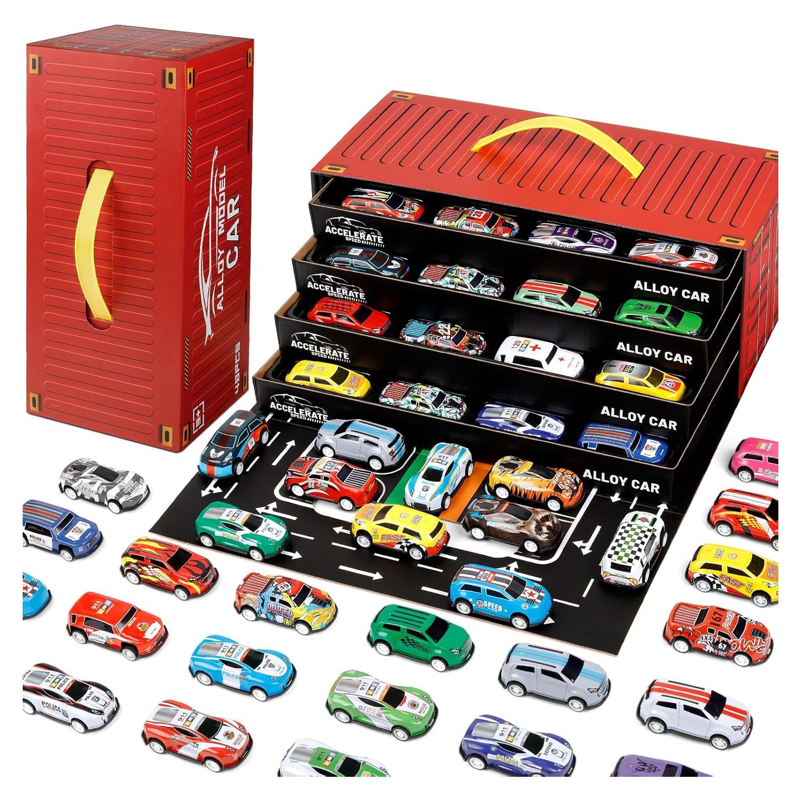 Juego de 48 Coches de Retroceso Bublonics - Juguetes para Niños